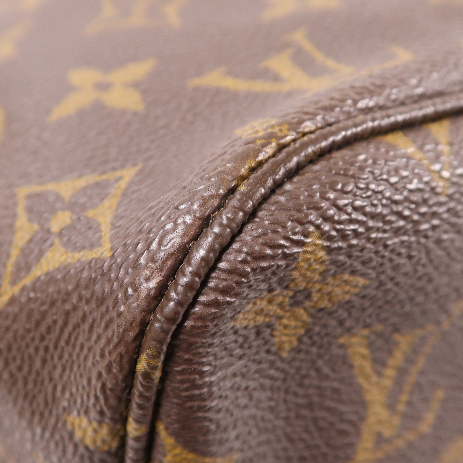 LOUIS VUITTON Monogram Neverfull MM金扣手挽袋