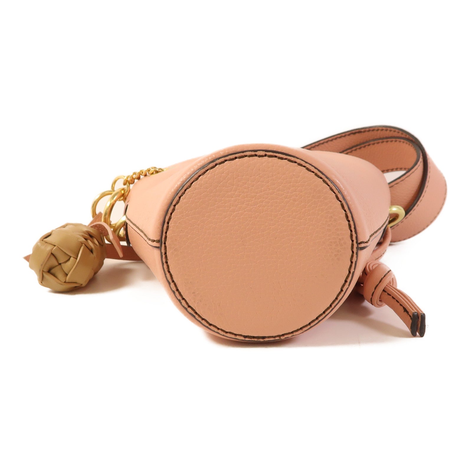 Chloe 牛皮皮革2 Way Shoulder金扣手挽肩背兩用袋