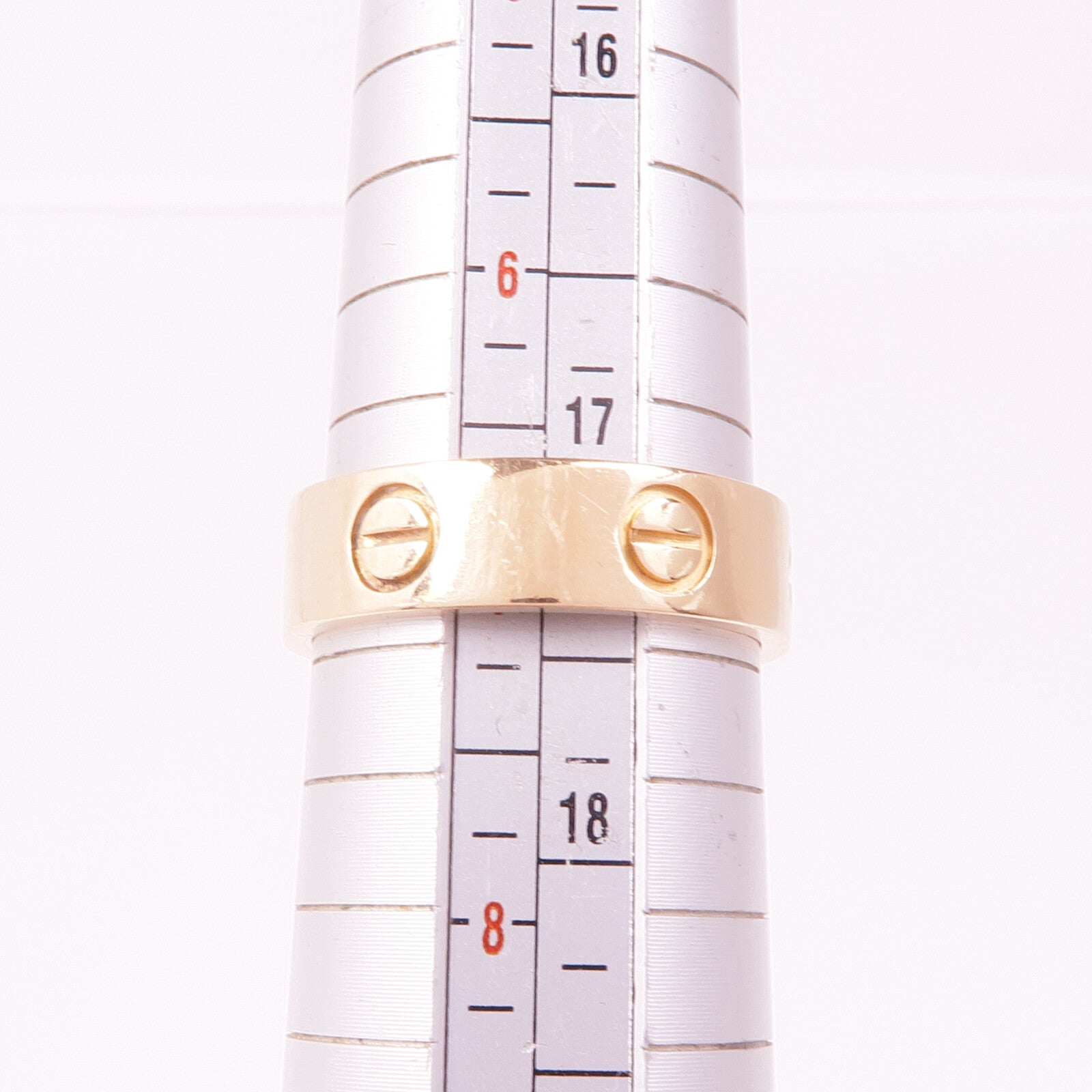 CARTIER 18K玫瑰金Love Ring戒指Cartier#54/US#6.75