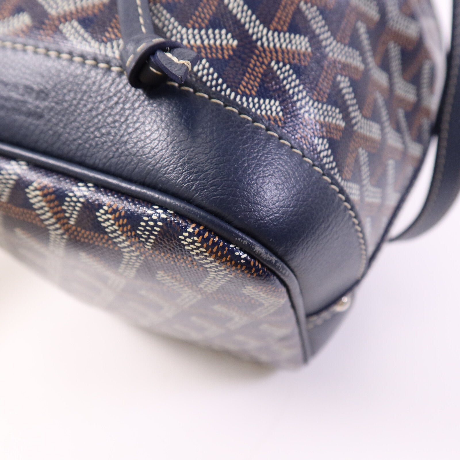 GOYARD 塗層帆布Petit Flot Bucket銀扣肩背袋