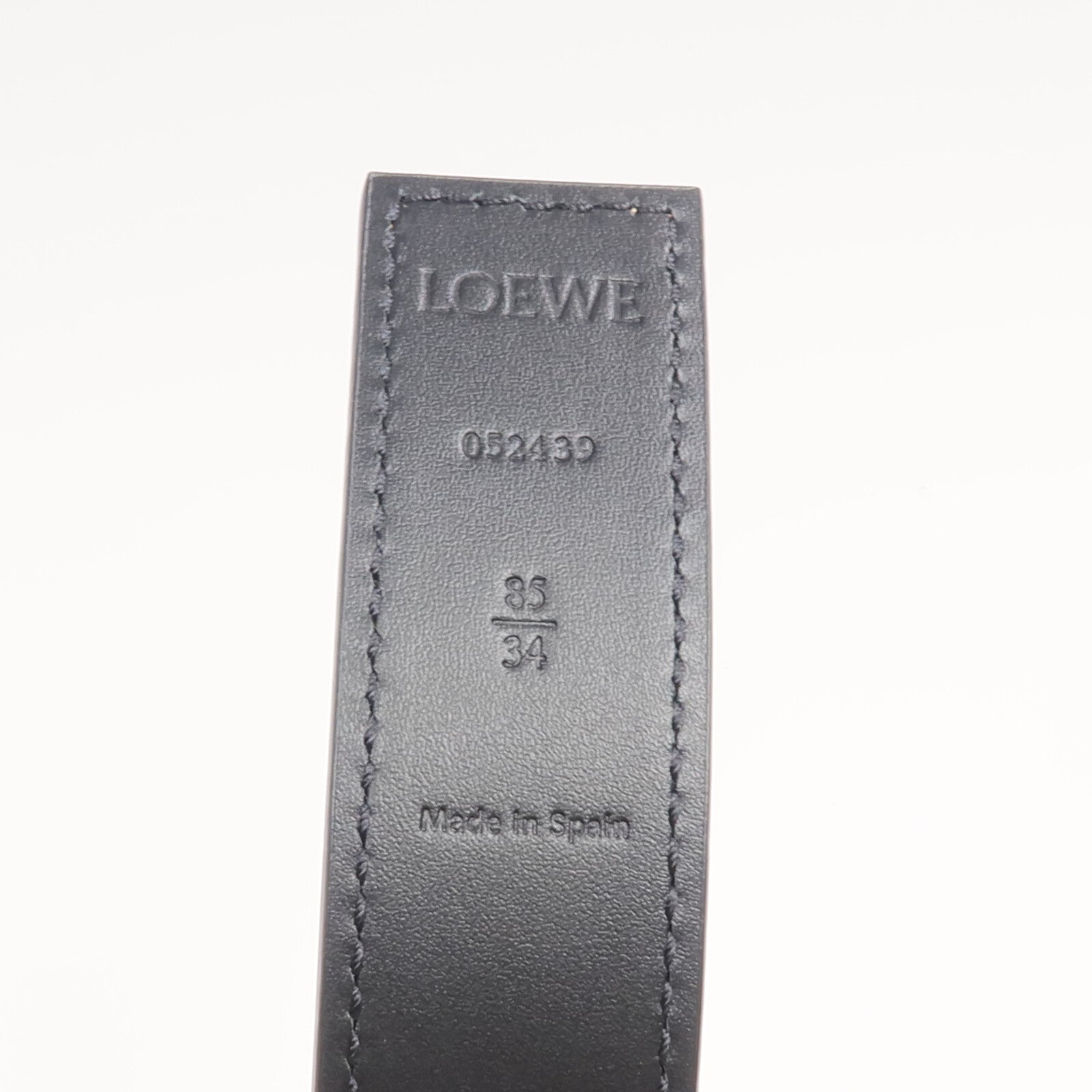 LOEWE 牛皮皮革Belt金扣皮帶