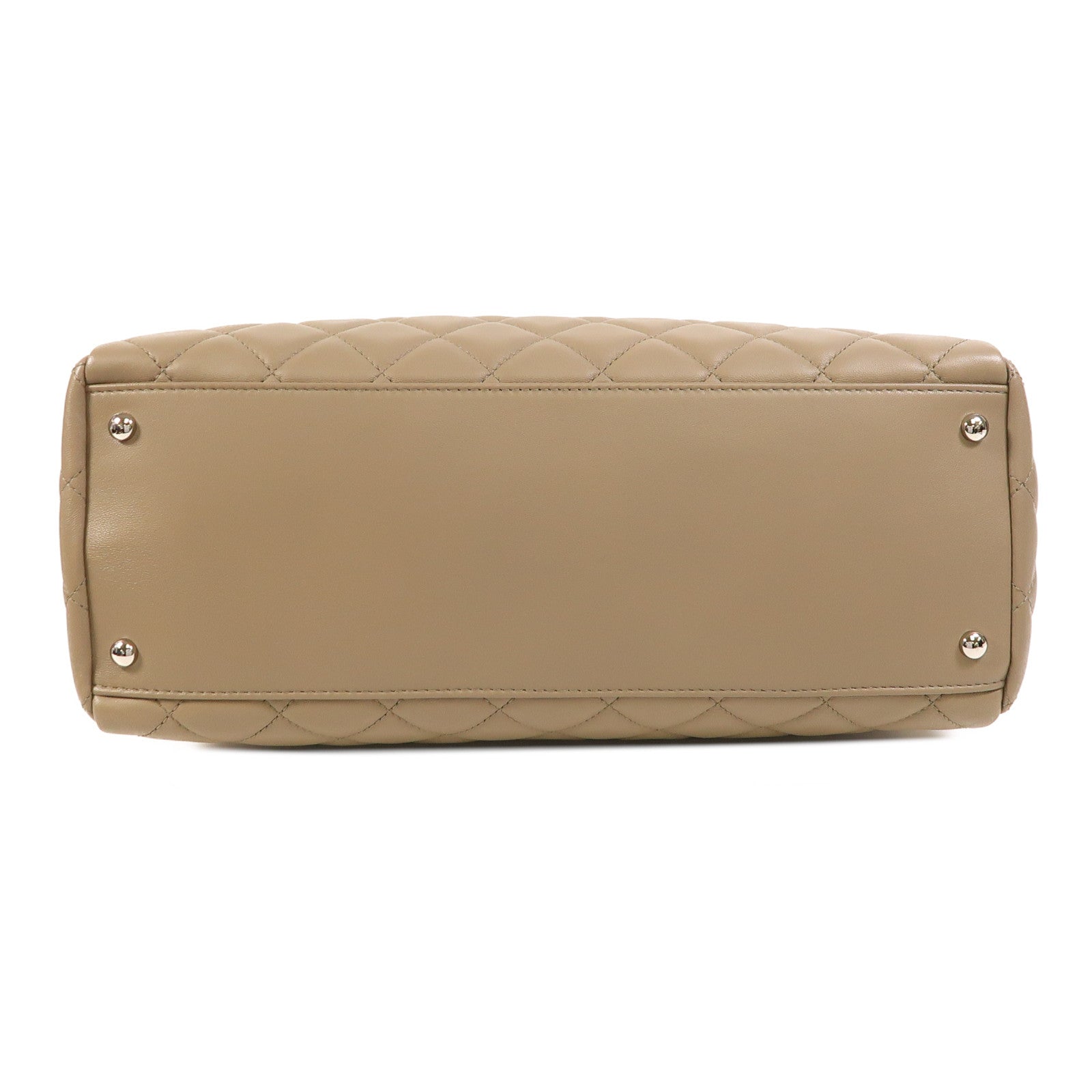 CHANEL 羊皮皮革Chain Shoulder銀扣鏈帶肩背袋