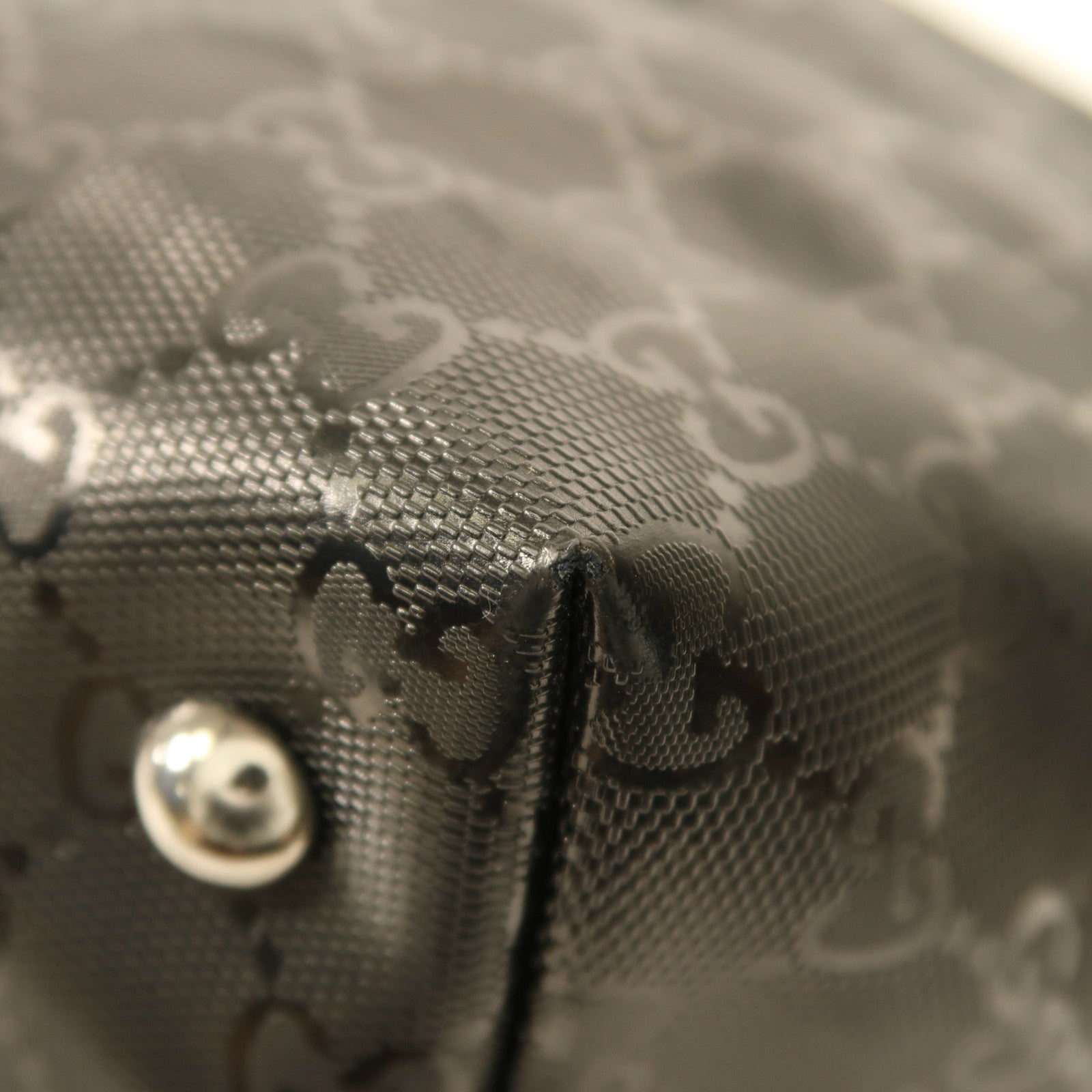 GUCCI PVC Shoulder Bag銀扣肩背袋