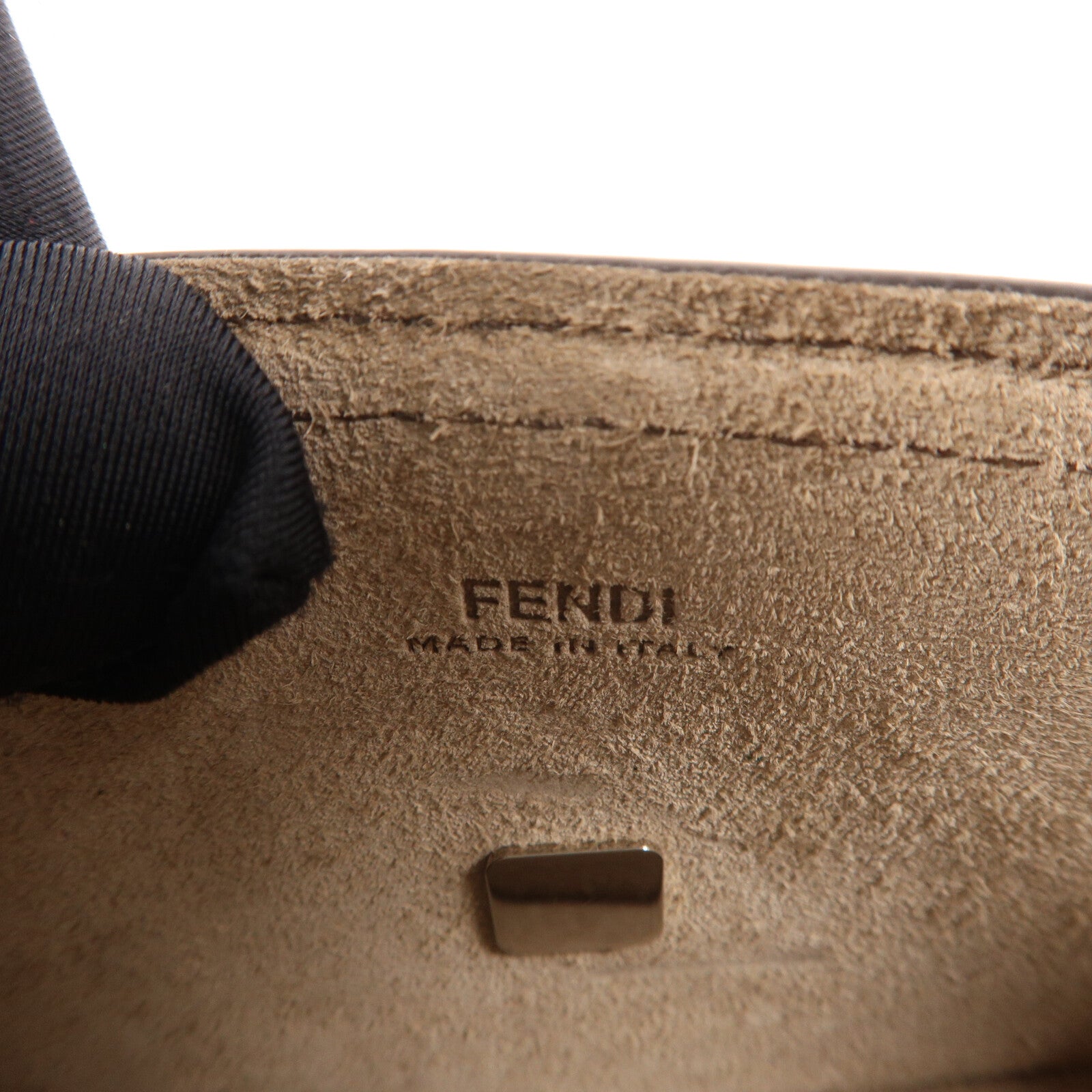 FENDI 帆布/牛皮皮革Bagutte Soft Trunk Phone Case肩背袋