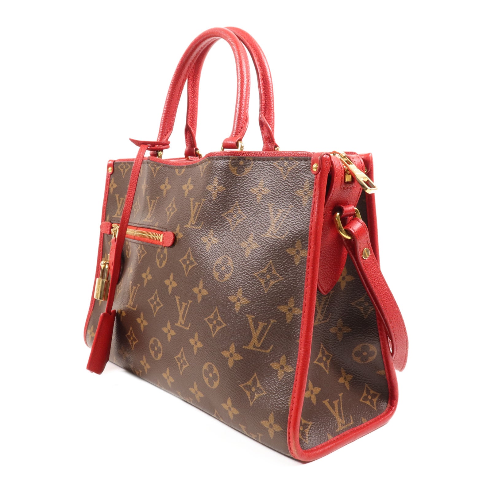 LOUIS VUITTON Monogram Popincourt PM金扣手挽肩背兩用袋