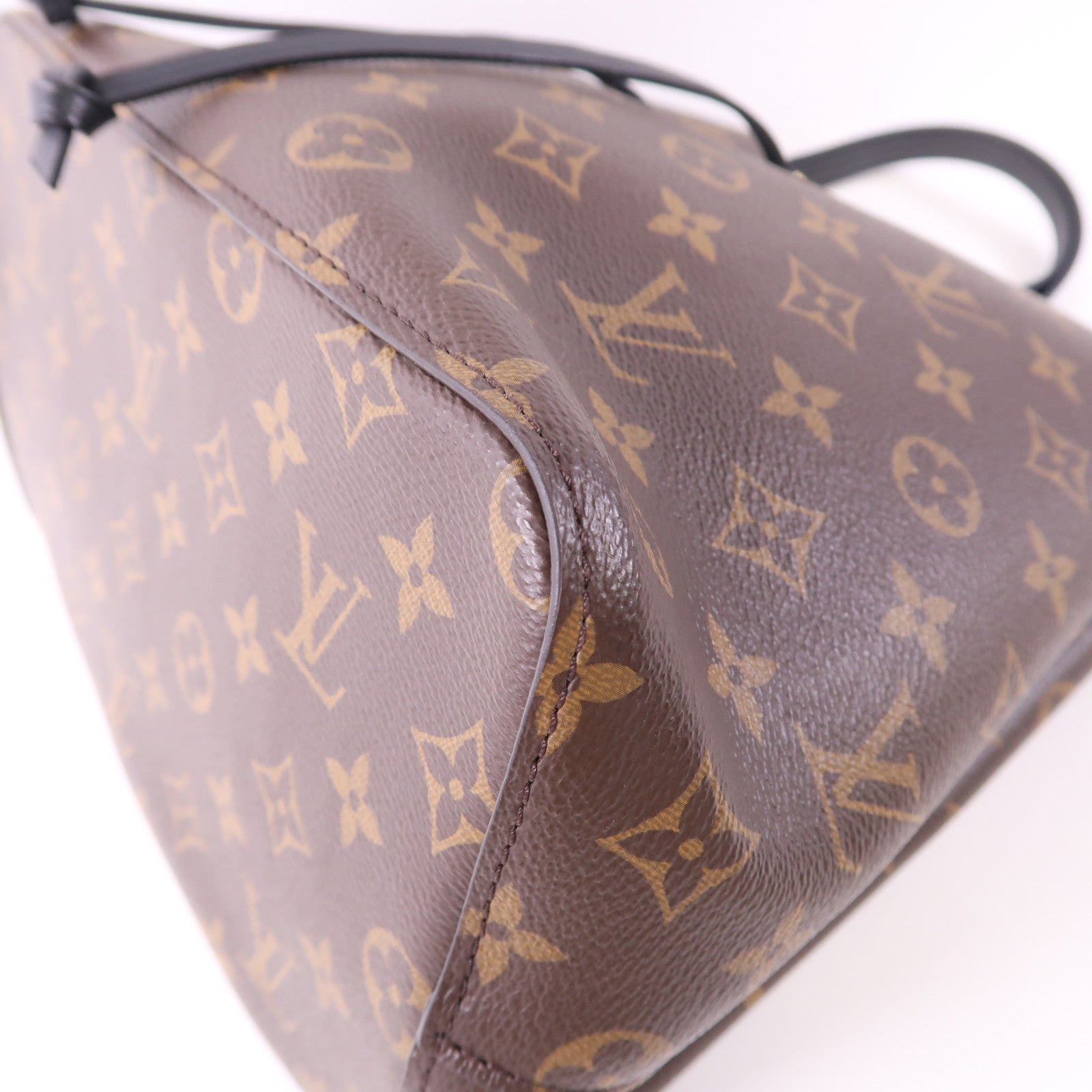 LOUIS VUITTON Monogram Neo Noe MM金扣肩背袋棕色