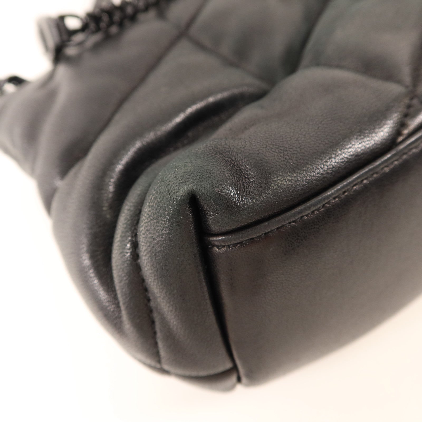 SAINT LAURENT 羊皮皮革Shoulder Bag銀扣手挽肩背兩用袋