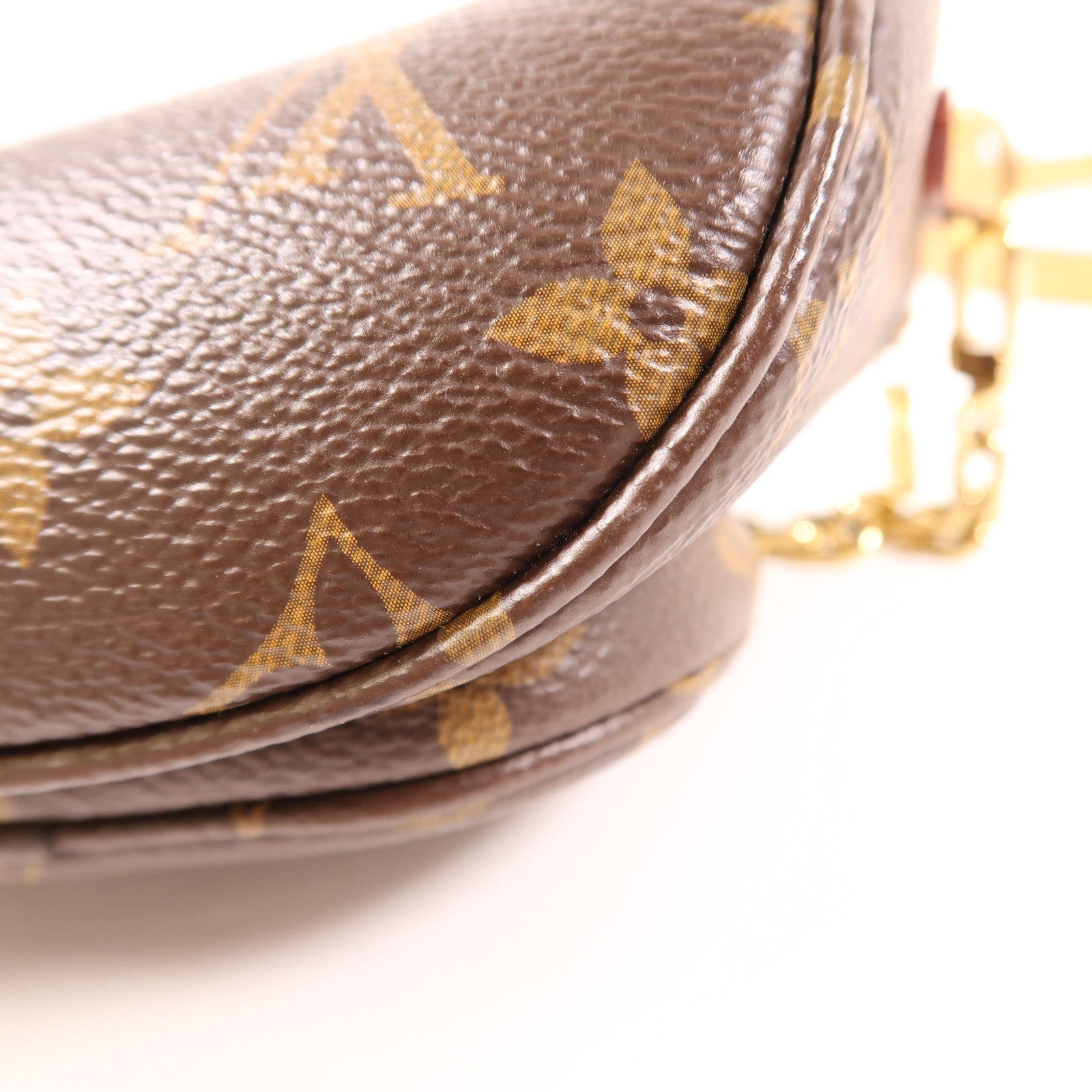 LOUIS VUITTON Monogram Mini Bumbag金扣手挽肩背兩用袋啡色