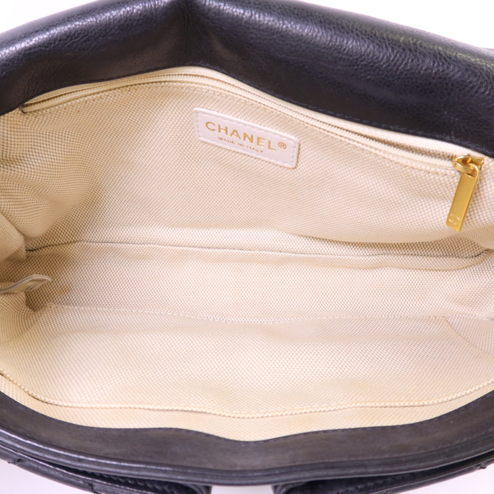 CHANEL 牛皮皮革Shoulder Bag金扣肩背袋