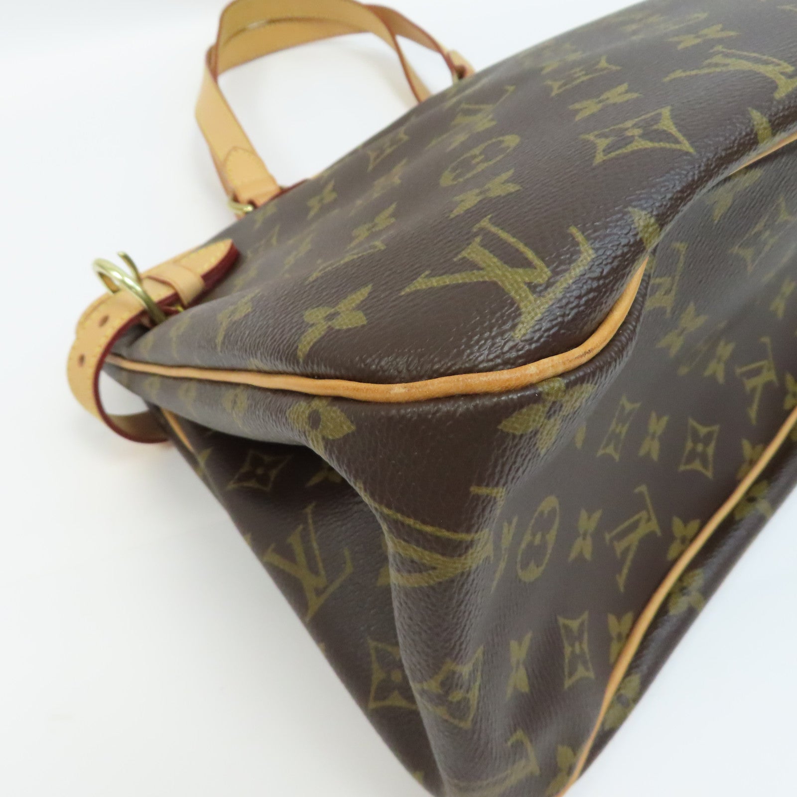 LOUIS VUITTON Monogram Batignolles Horizontal金扣肩背袋啡色