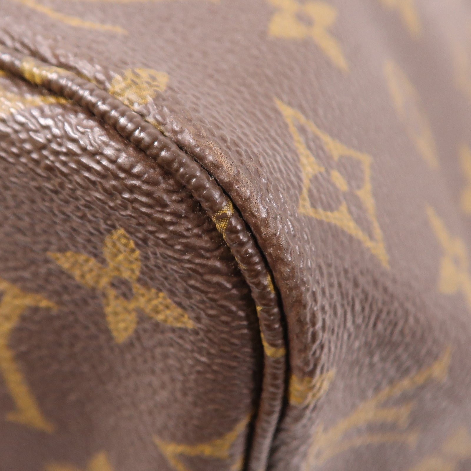 LOUIS VUITTON Monogram Neverfull MM金扣手挽袋