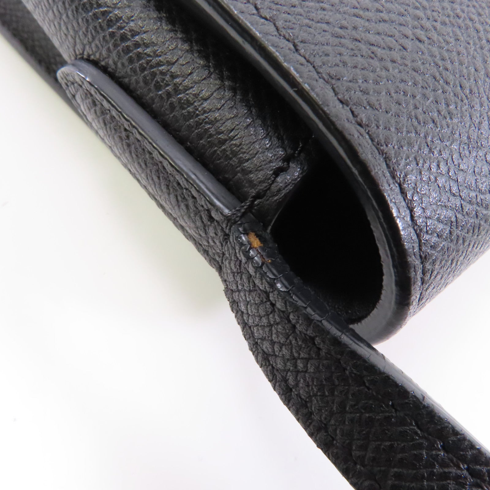 CELINE 牛皮皮革Trotteur金扣肩背袋黑色