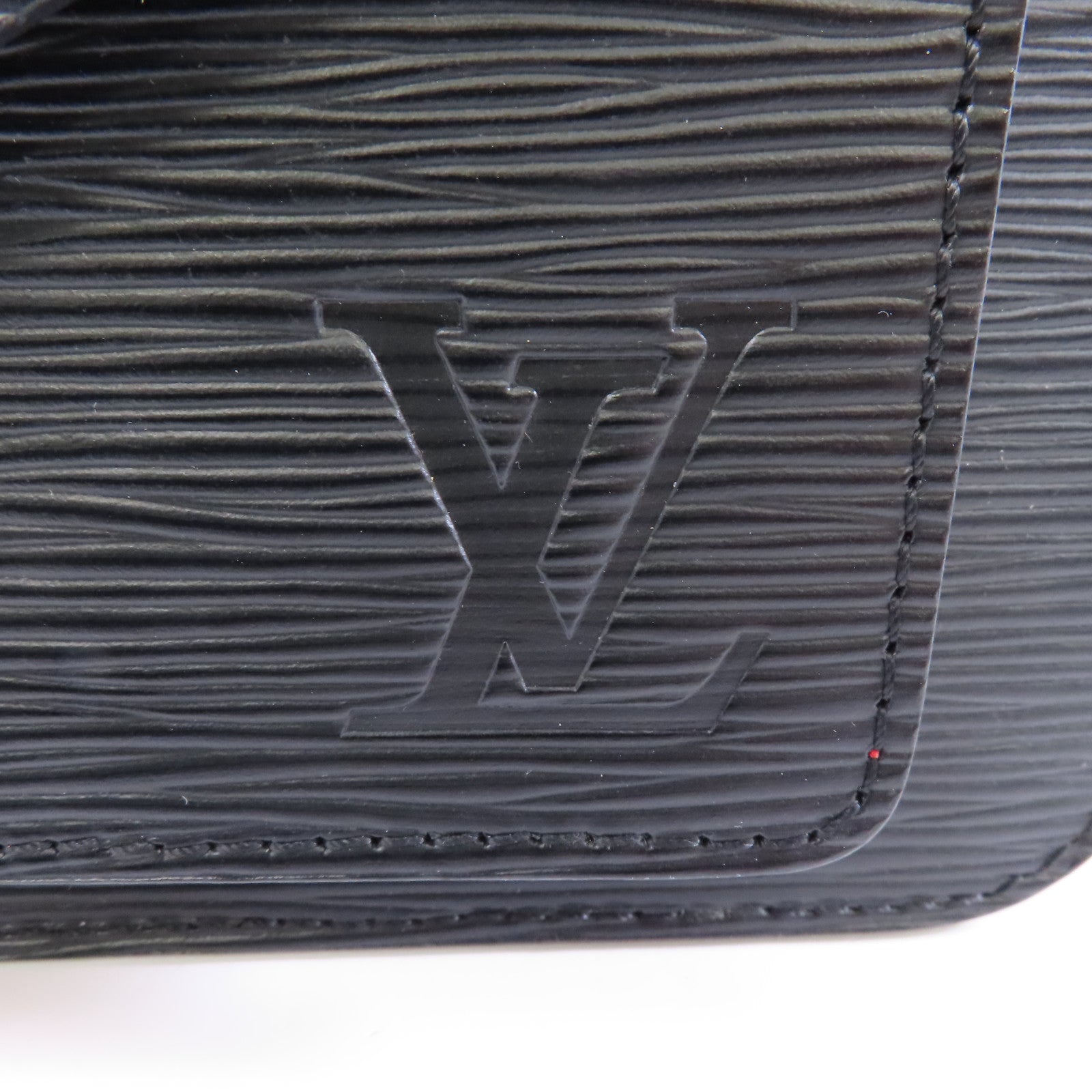 LOUIS VUITTON Epi Neo Monceau銀扣手挽肩背兩用袋黑色/紅色