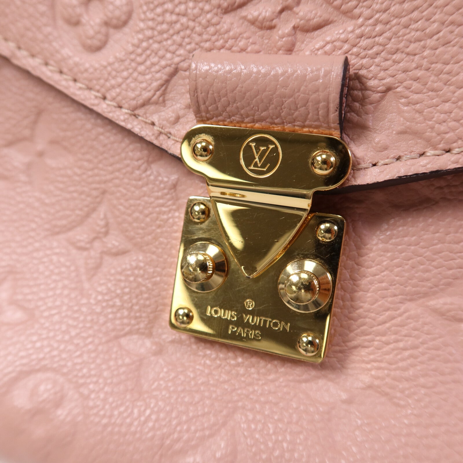 LOUIS VUITTON Monogram Empreinte Pochette Metis金扣手挽肩背兩用袋