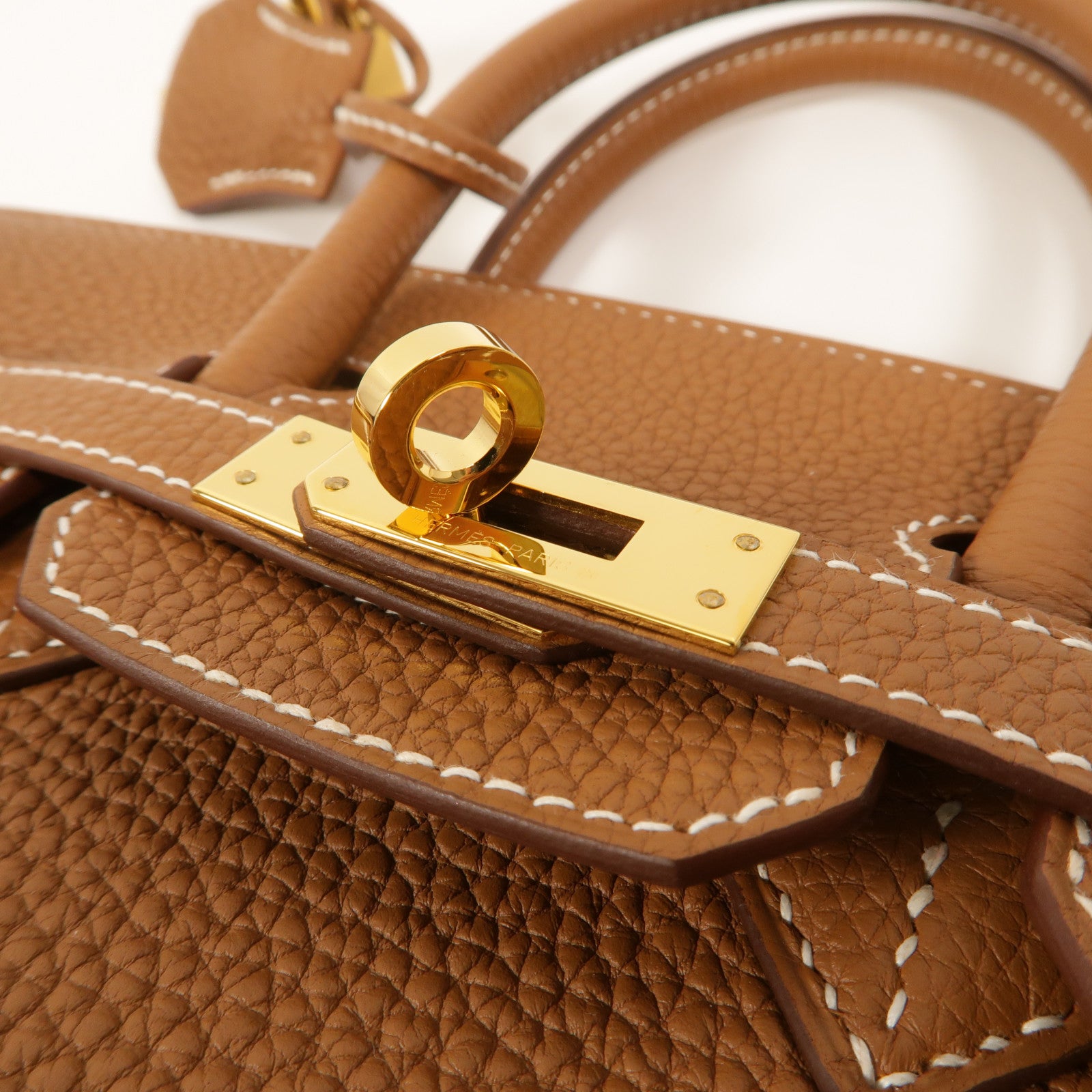 HERMES Togo皮革Birkin 25手挽袋Gold