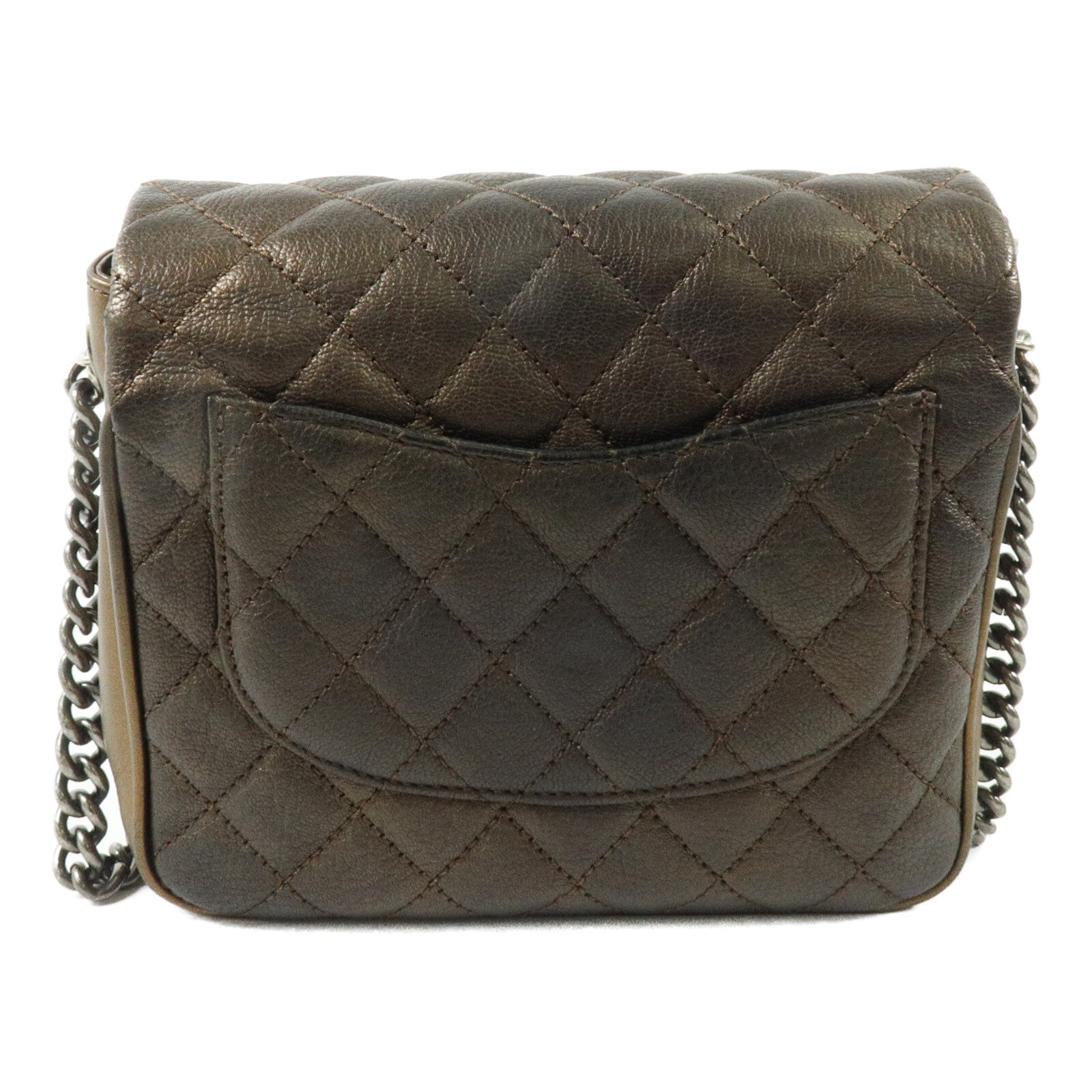CHANEL 牛皮皮革Shoulder Bag鏈帶肩背袋