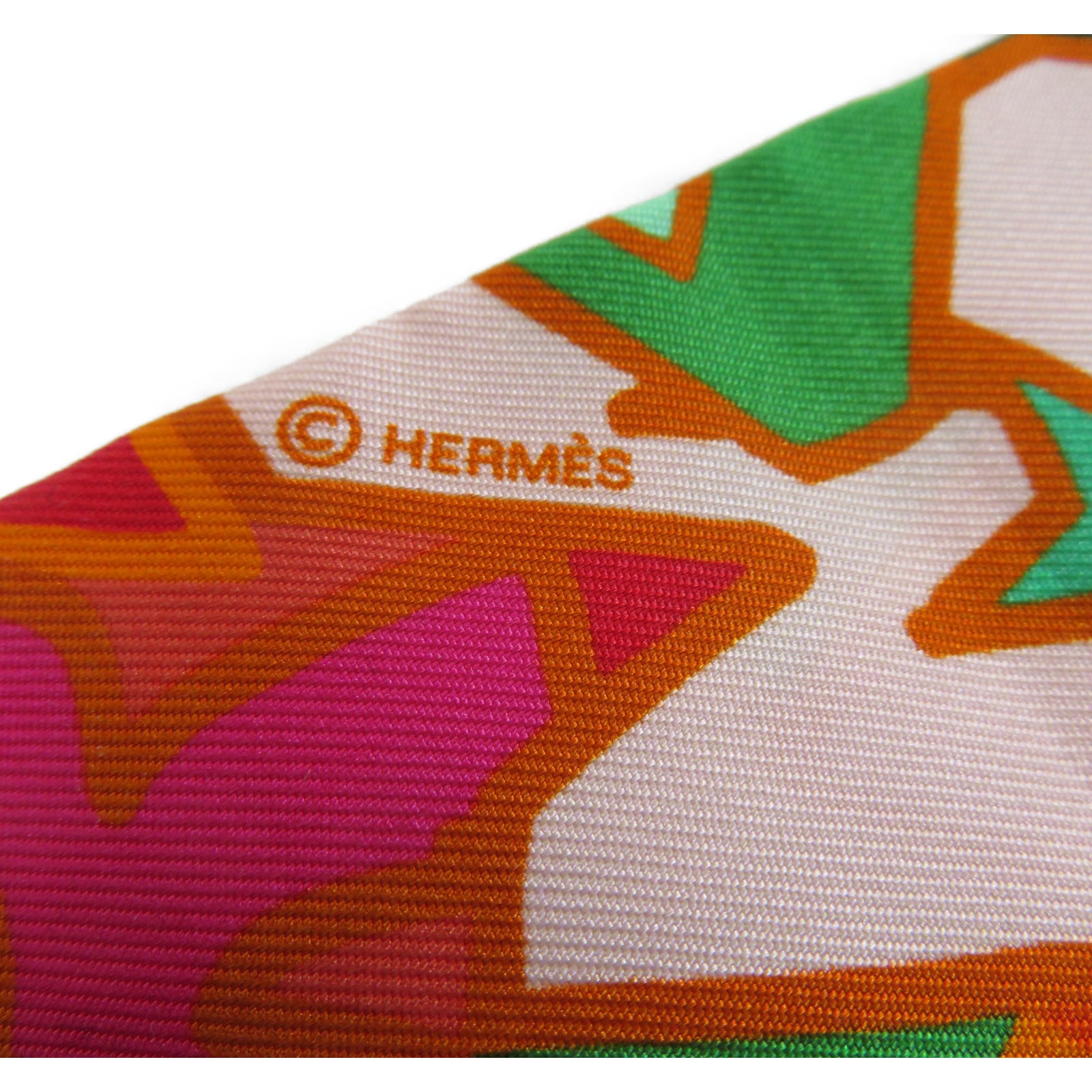 HERMES 【激減優惠】絲質Twilly絲巾紫色