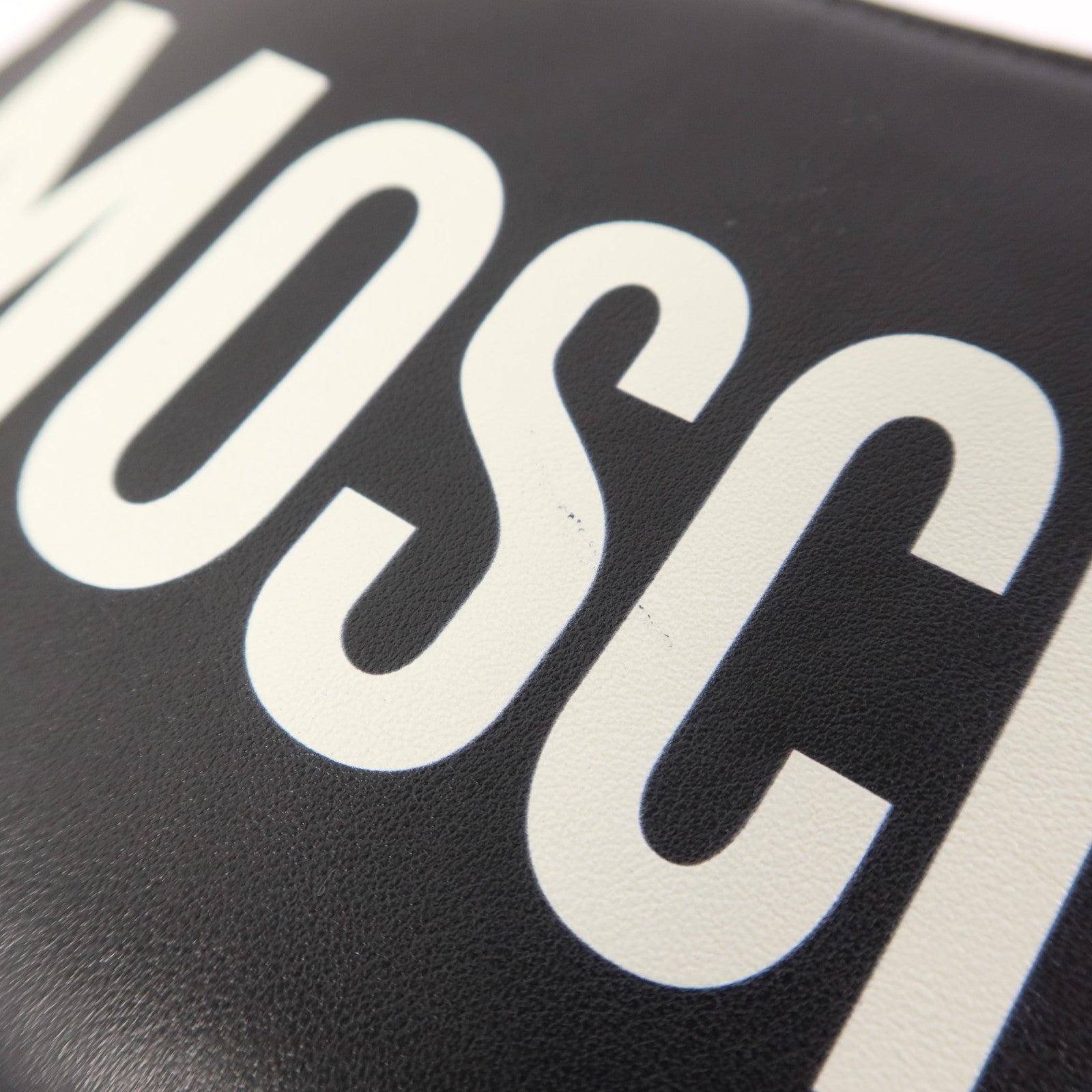 MOSCHINO 【激減優惠】牛皮皮革Zip Long Wallet金扣長錢包