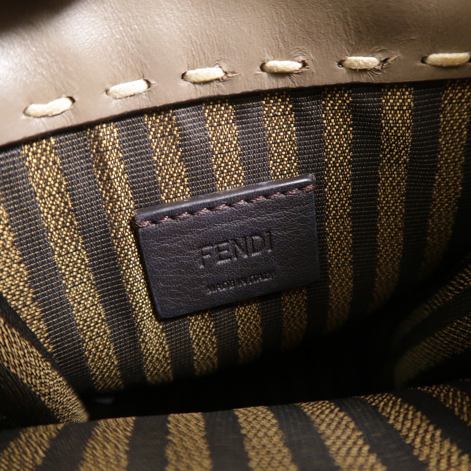 FENDI 牛皮皮革Mini Sunshine Shopper手挽肩背兩用袋