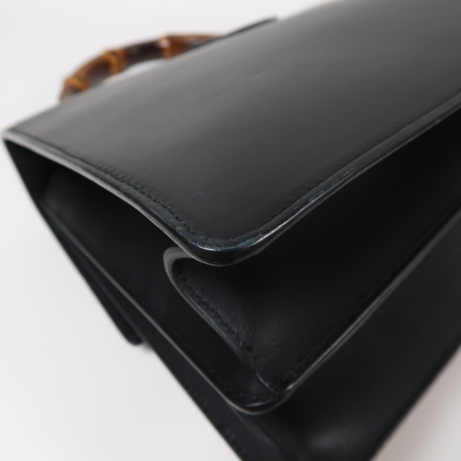 GUCCI GG GHW 2 Way Shoulder Bag Handbag 421999 Calfskin Leather Black Red Green