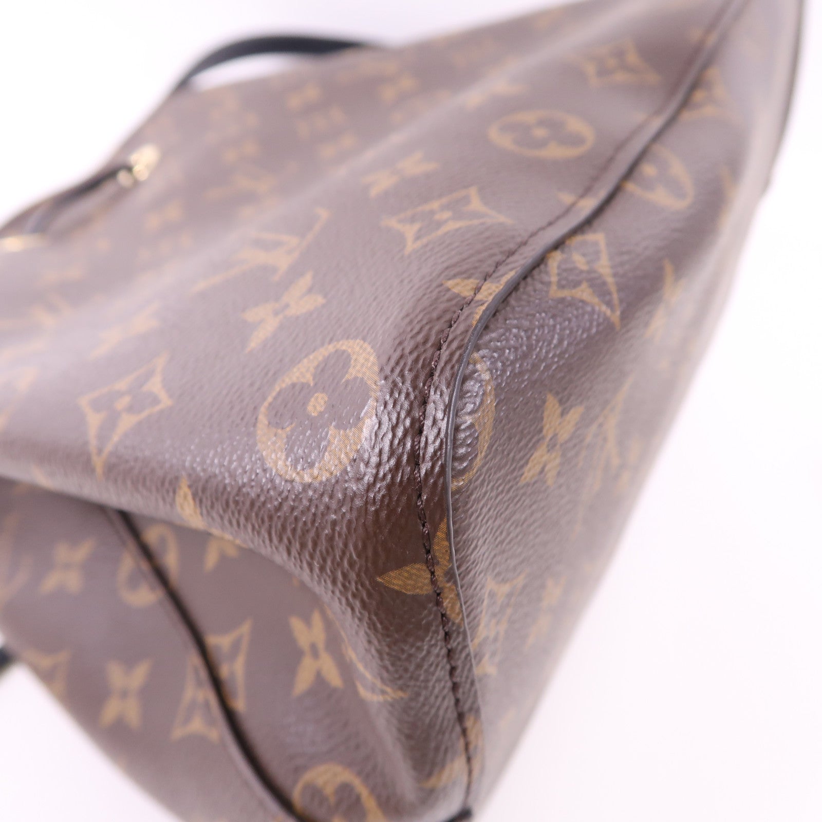 LOUIS VUITTON Monogram Neo Noe MM金扣肩背袋棕色