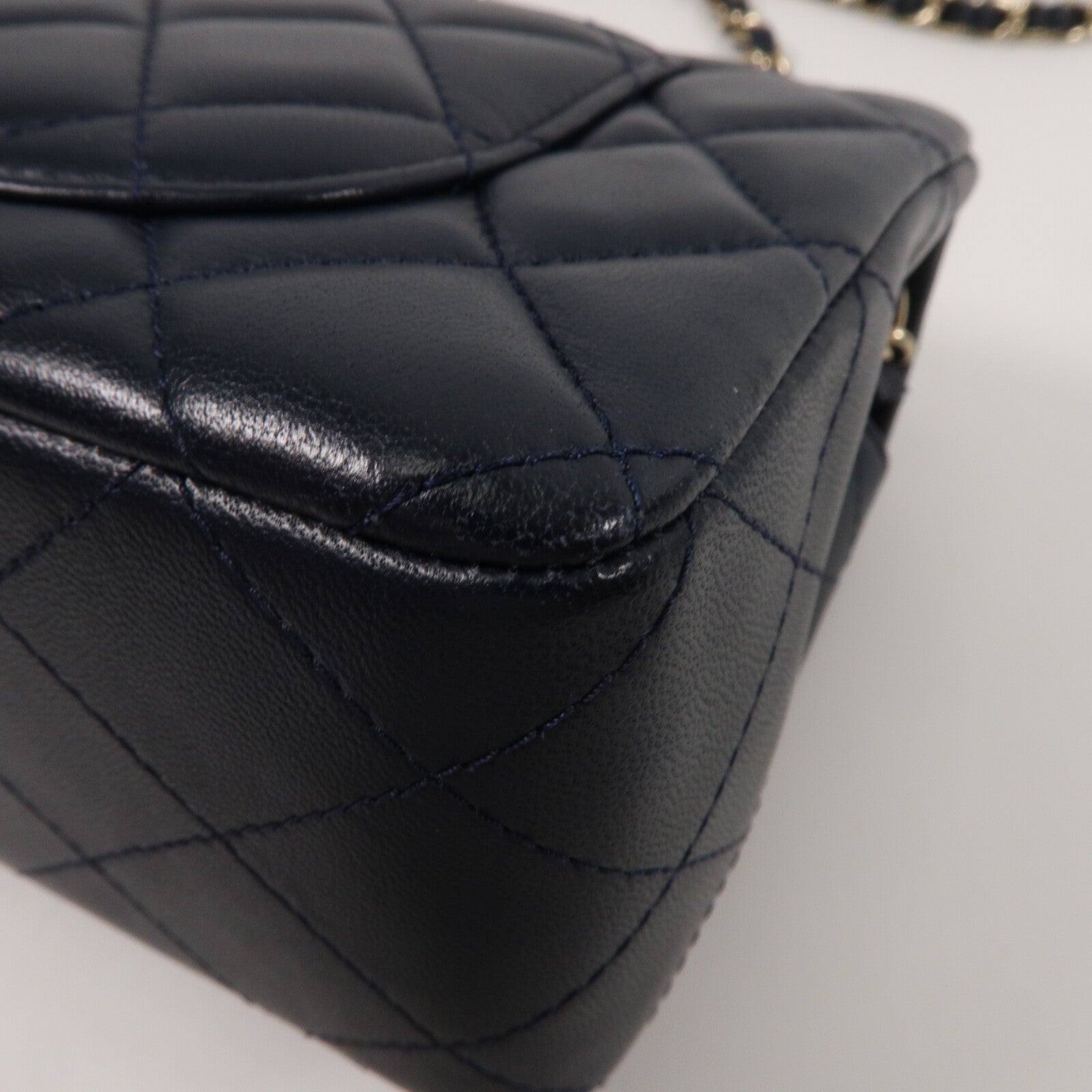 CHANEL 羊皮皮革Mini Classic 20鏈帶肩背袋