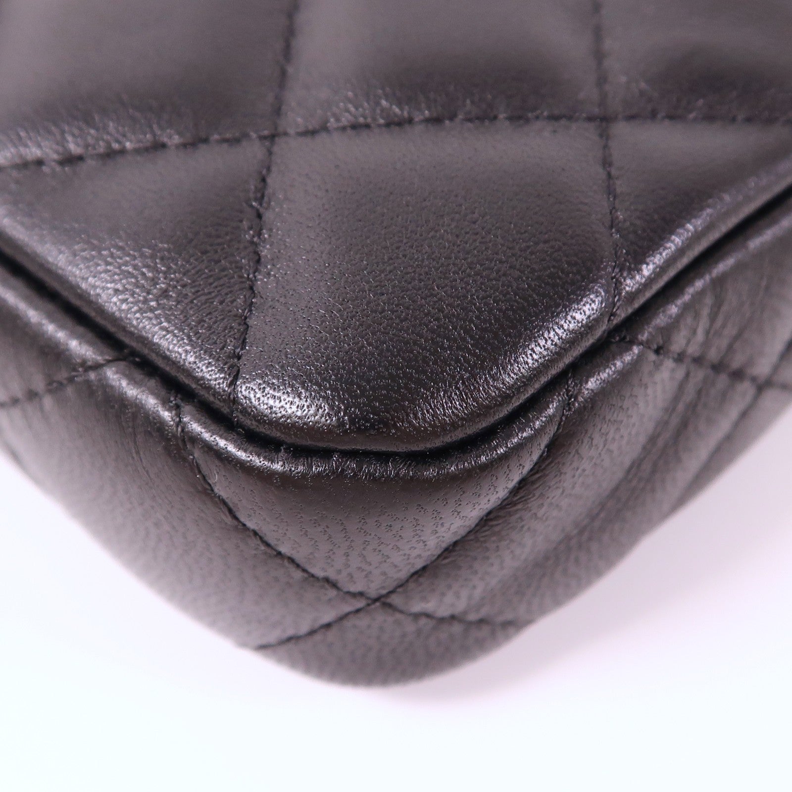 CHANEL 牛皮皮革Chain Shoulder Bag銀扣鏈帶肩背袋