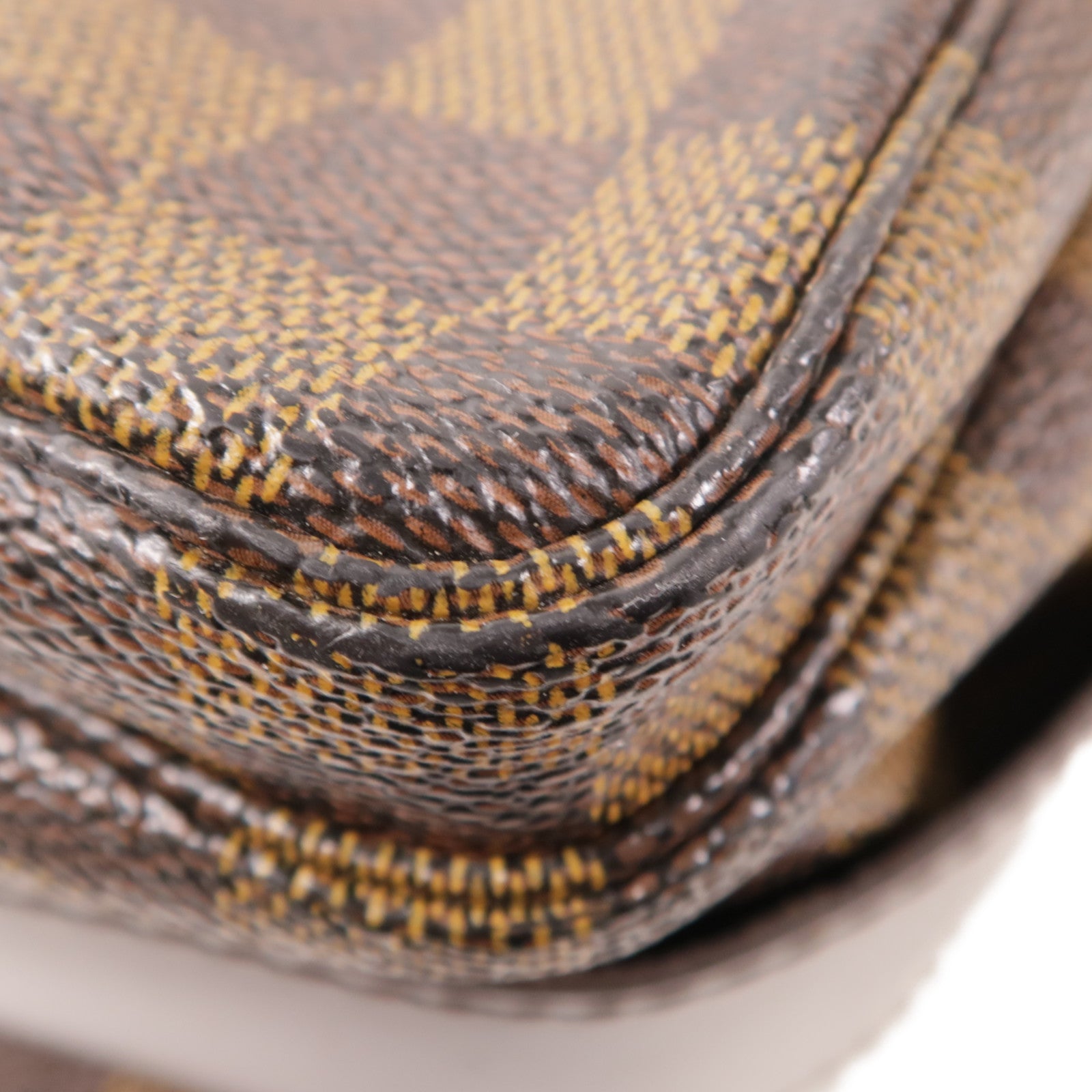 LOUIS VUITTON LV GHW Naviglio Shoulder Bag N45255 Damier Brown