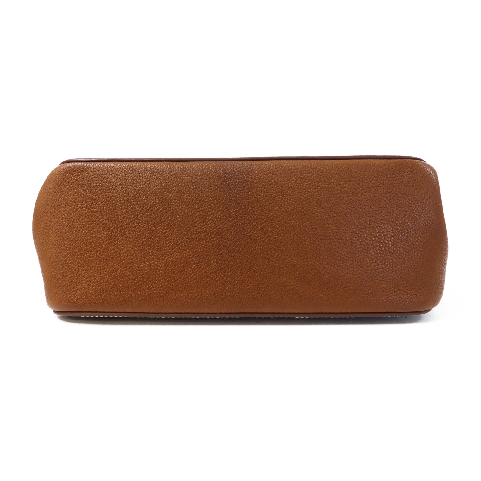 HERMES 【激減優惠】Barenia Faubourg皮革Mali-Selle Messenger Bag銀扣肩背袋啡色