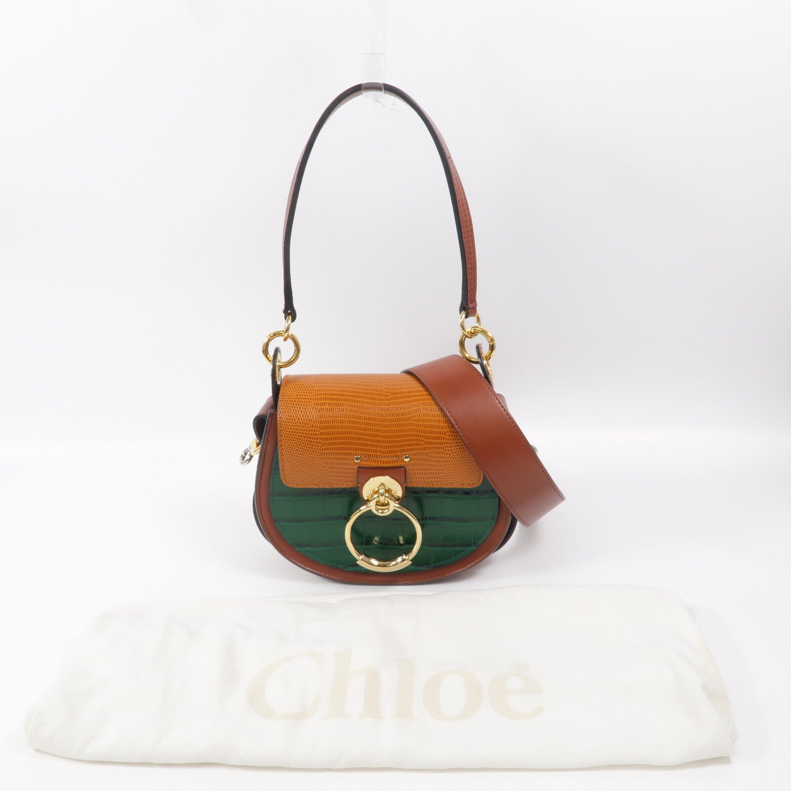 Chloe 牛皮皮革Tess手挽肩背兩用袋