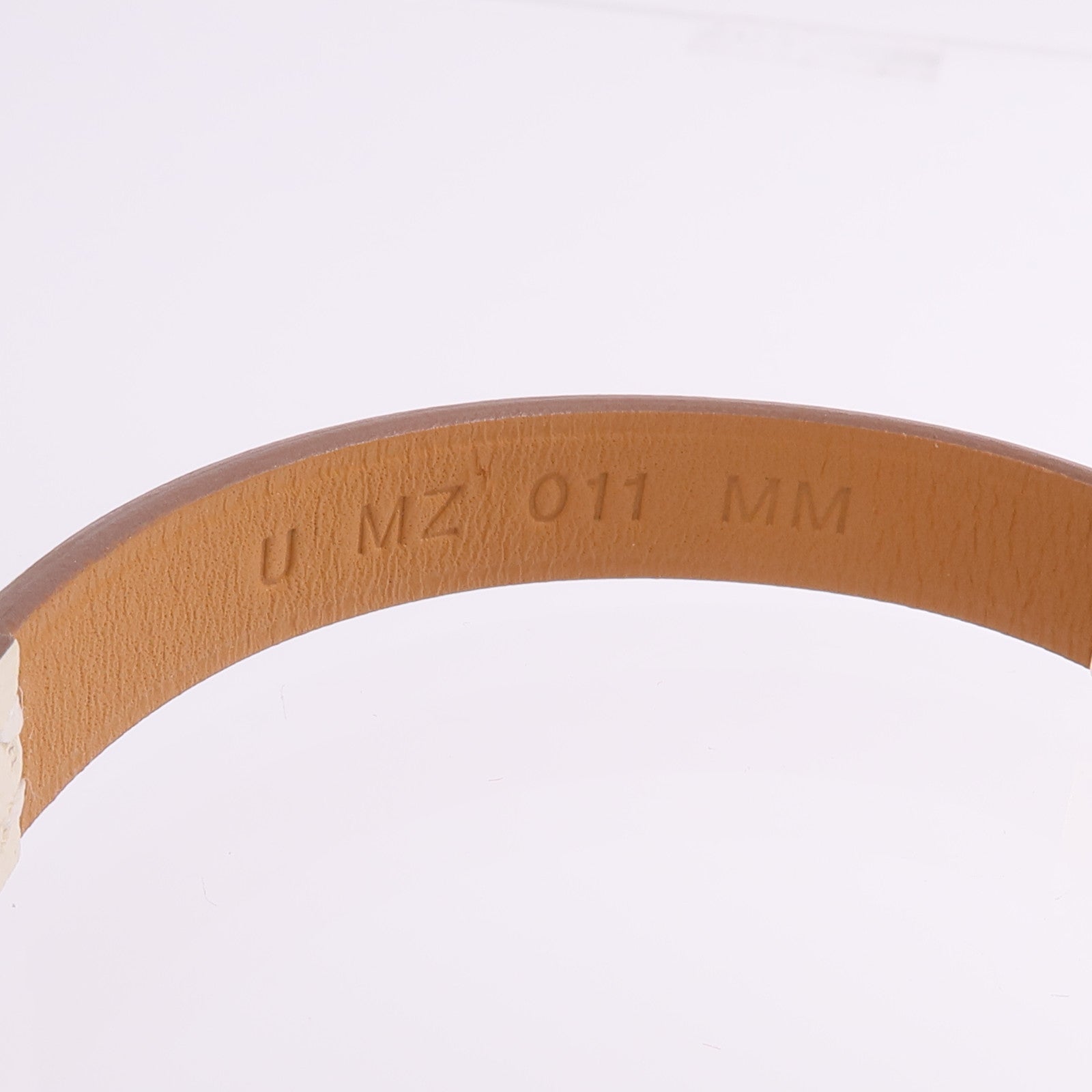 HERMES Swift皮革Rivale Mini Bracelet金扣手帶Nata