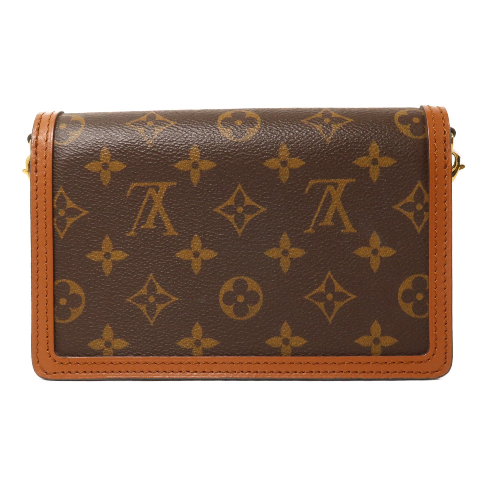 LOUIS VUITTON Monogram Reverse Dauphine Chain Wallet鏈帶肩背袋