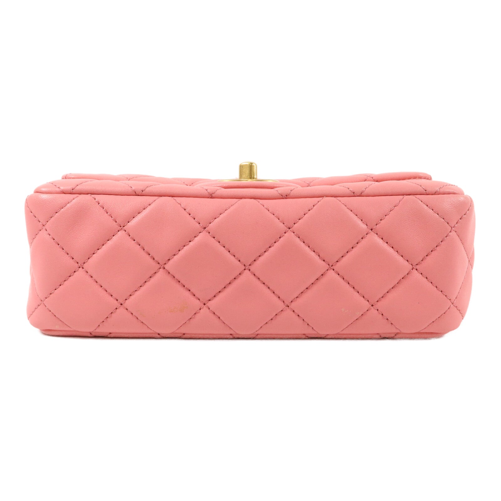 CHANEL 羊皮皮革Mini Flap Bag With Gold Ball鏈帶肩背袋