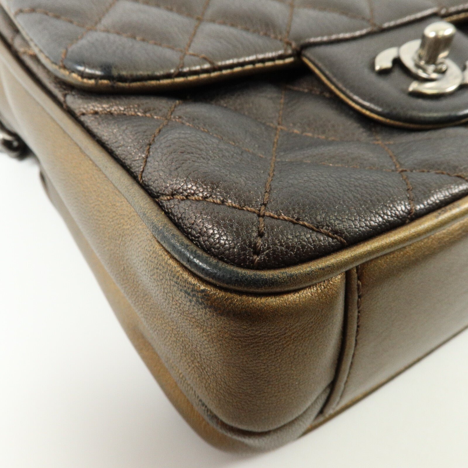 CHANEL 牛皮皮革Shoulder Bag鏈帶肩背袋