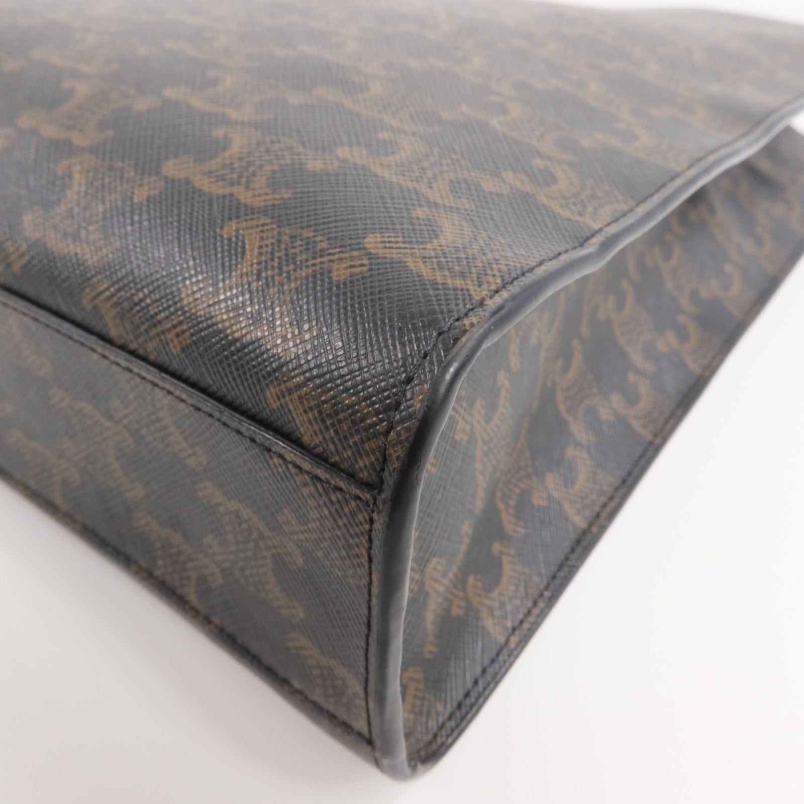 CELINE 【激減優惠】塗層帆布Triomphe Cabas Vertical金扣手挽肩背兩用袋