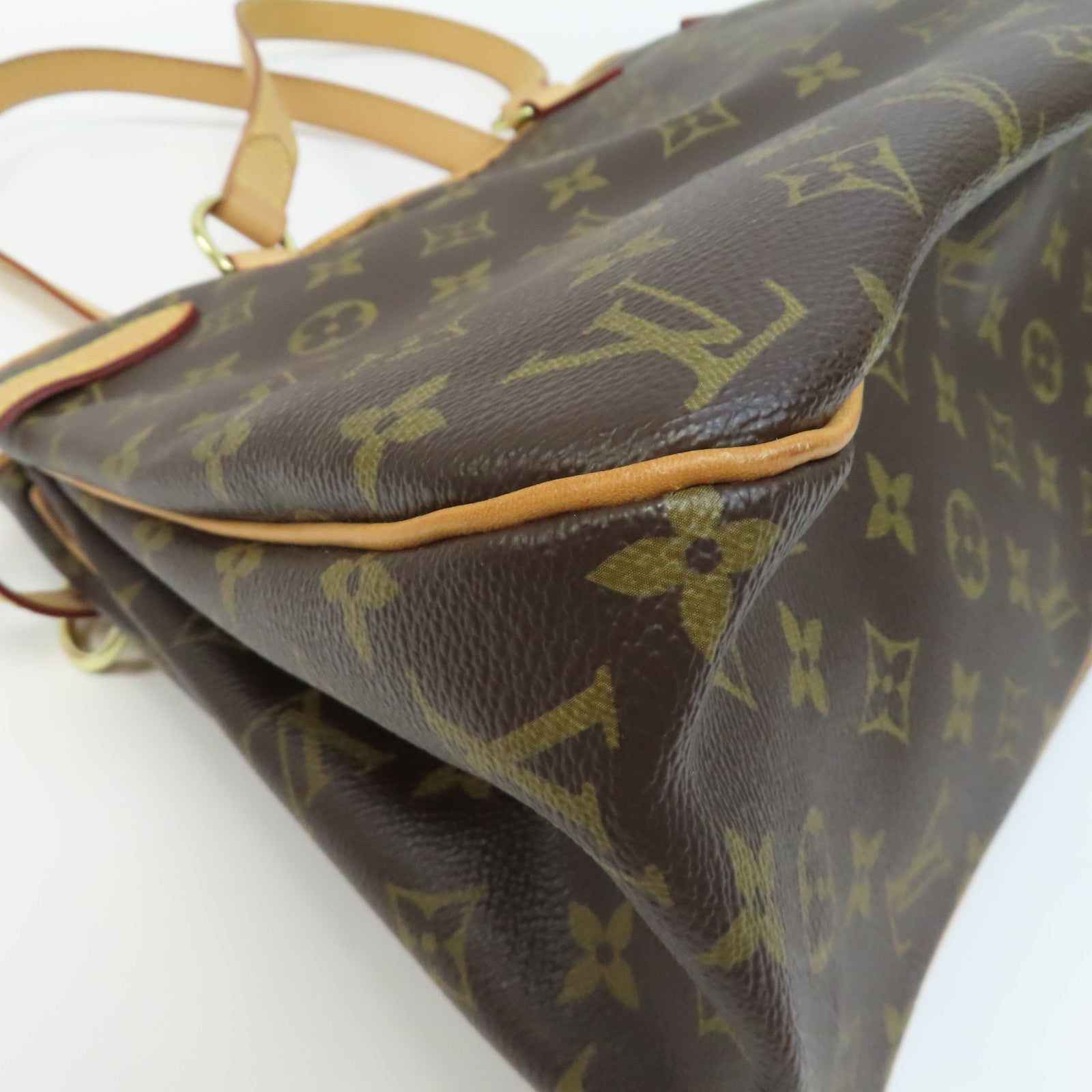 LOUIS VUITTON Monogram Batignolles Horizontal金扣肩背袋啡色