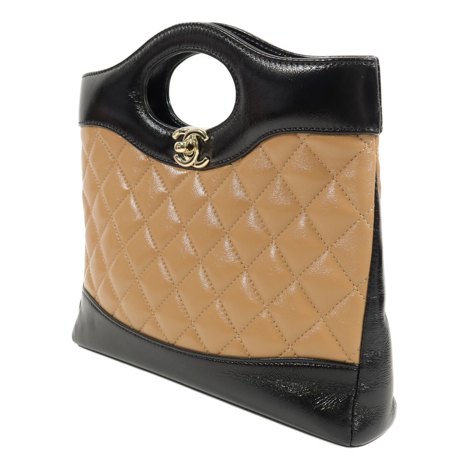 CHANEL 牛皮皮革31 Mini Shopping Bag鏈帶肩背袋