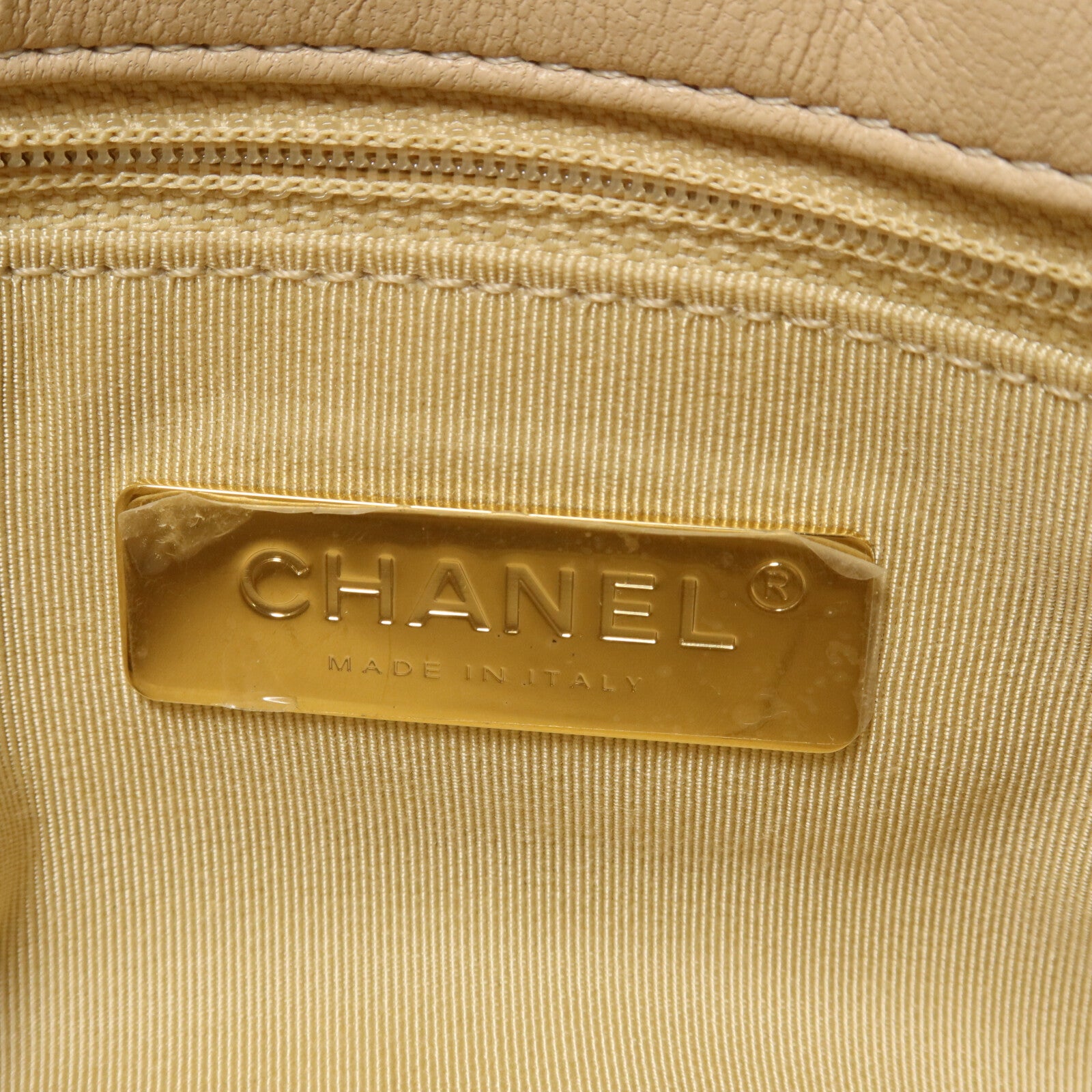 CHANEL 羊皮皮革C19 Small鏈帶手挽肩背兩用袋