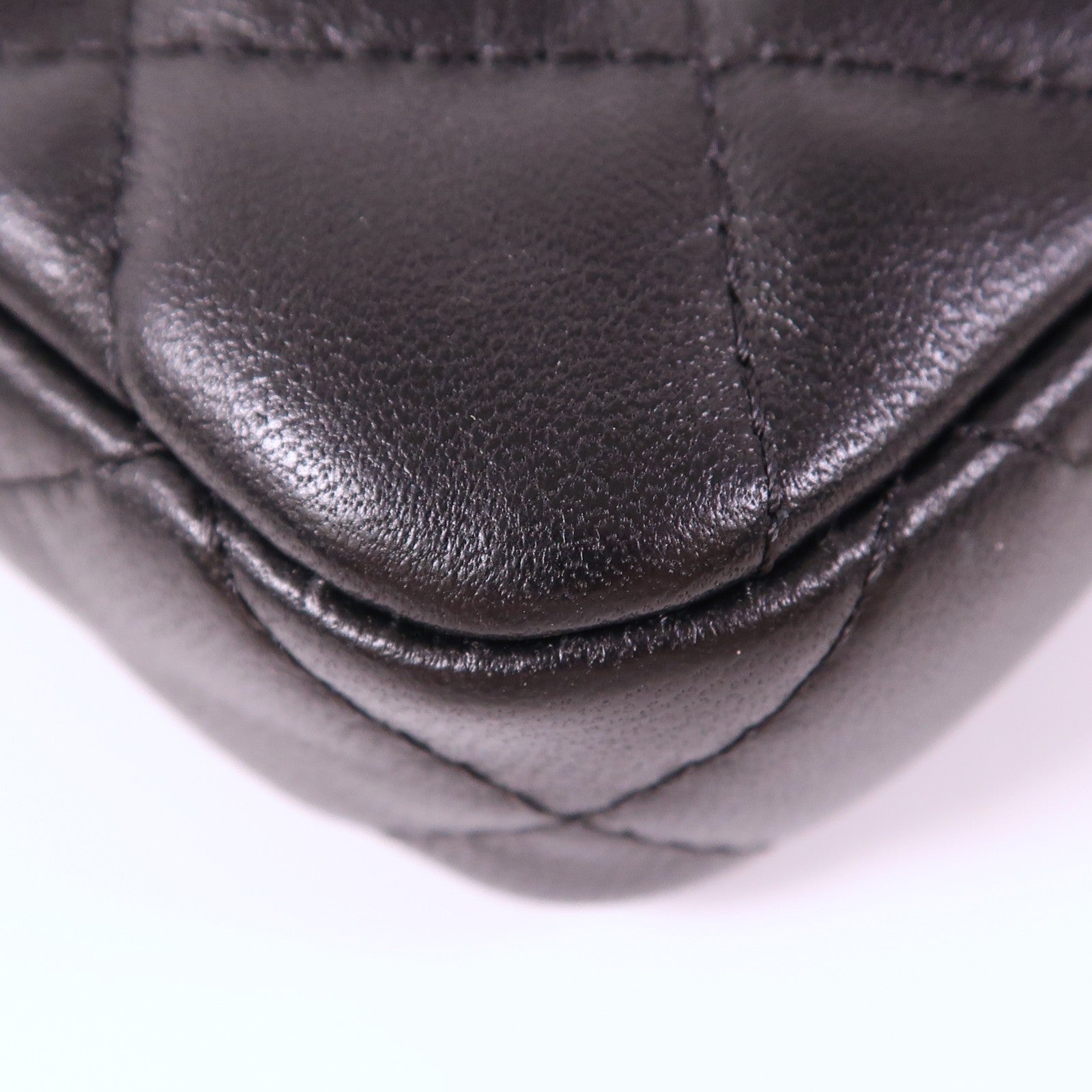 CHANEL 牛皮皮革Chain Shoulder Bag銀扣鏈帶肩背袋