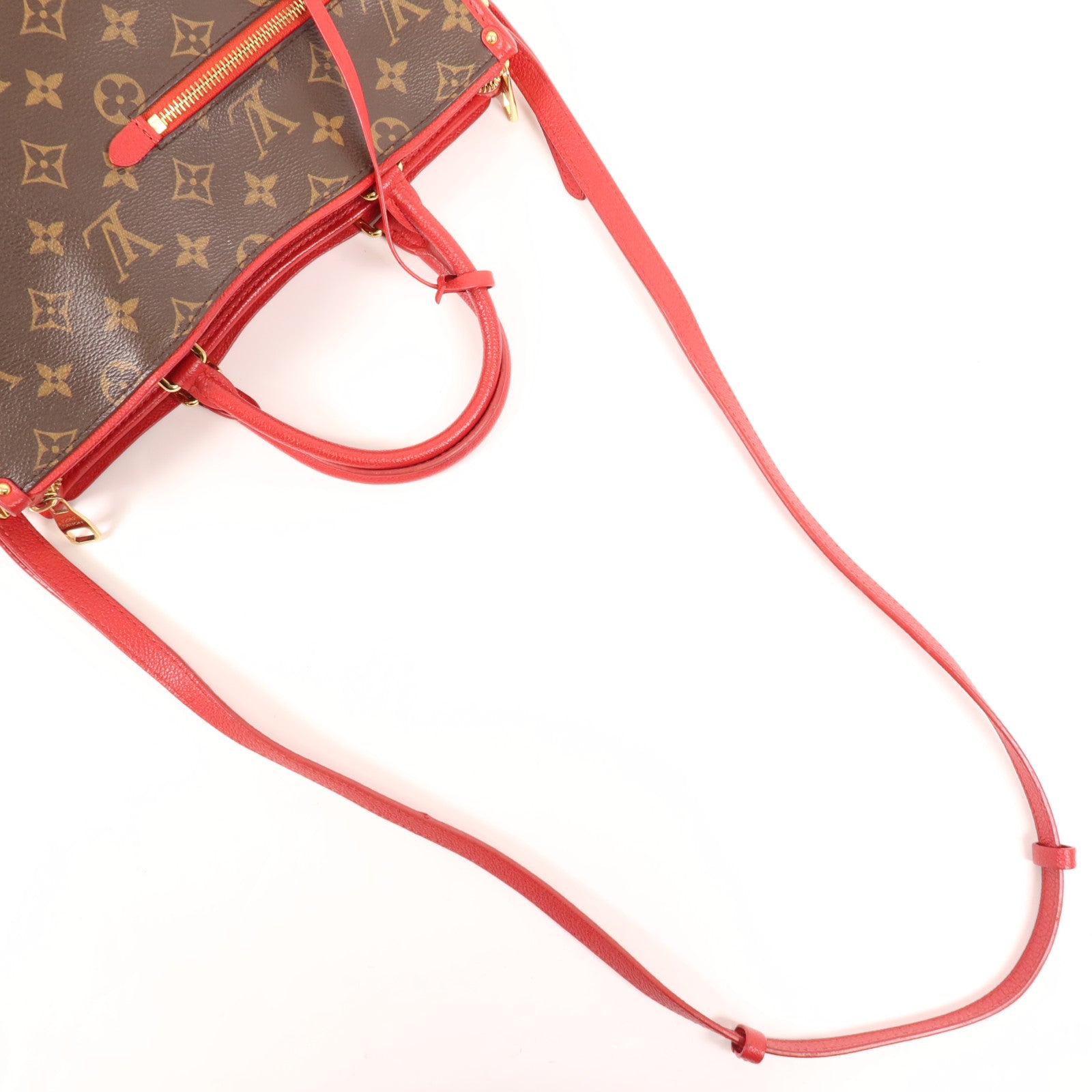 LOUIS VUITTON Monogram Popincourt PM金扣手挽肩背兩用袋
