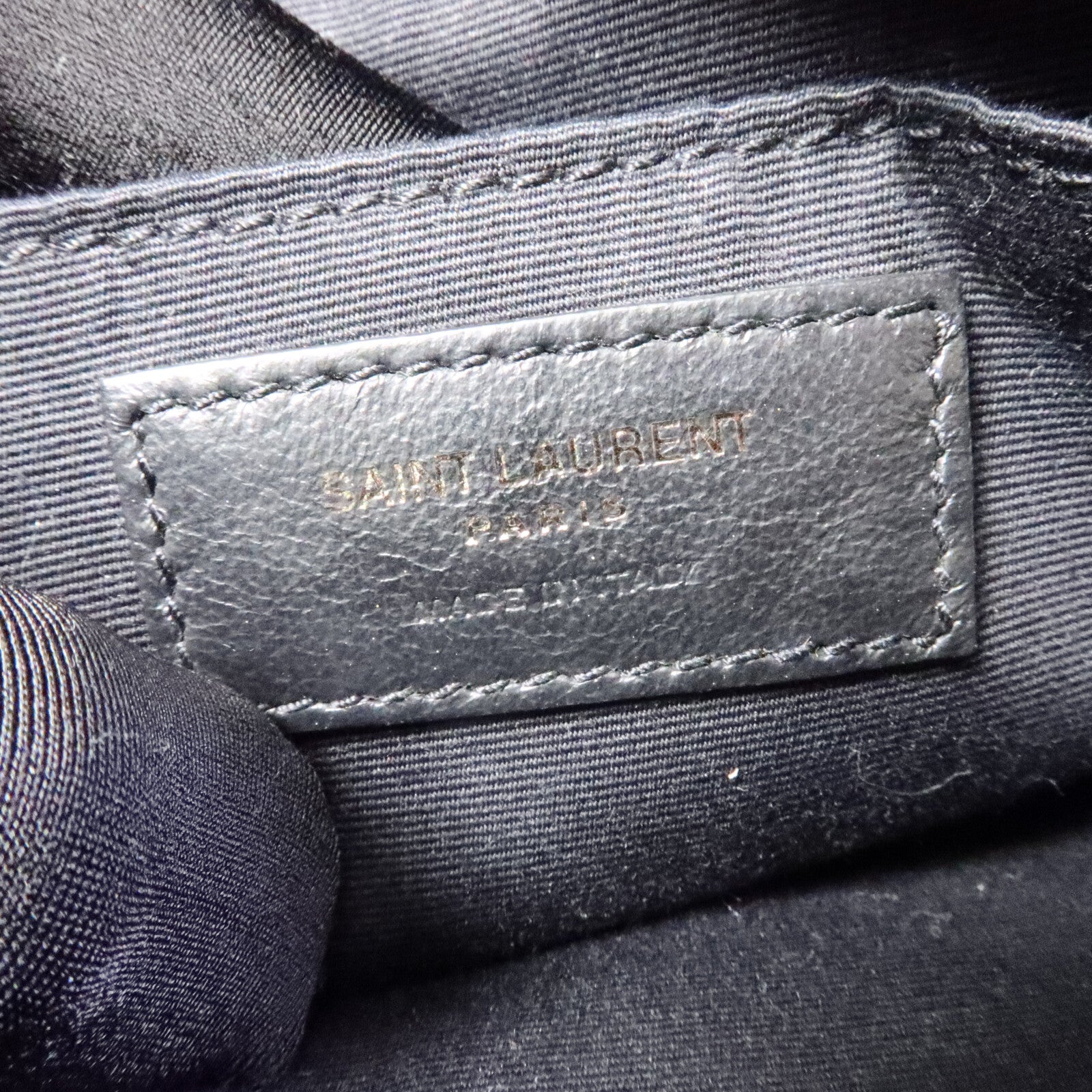SAINT LAURENT 牛皮皮革Vinyle鏈帶肩背袋