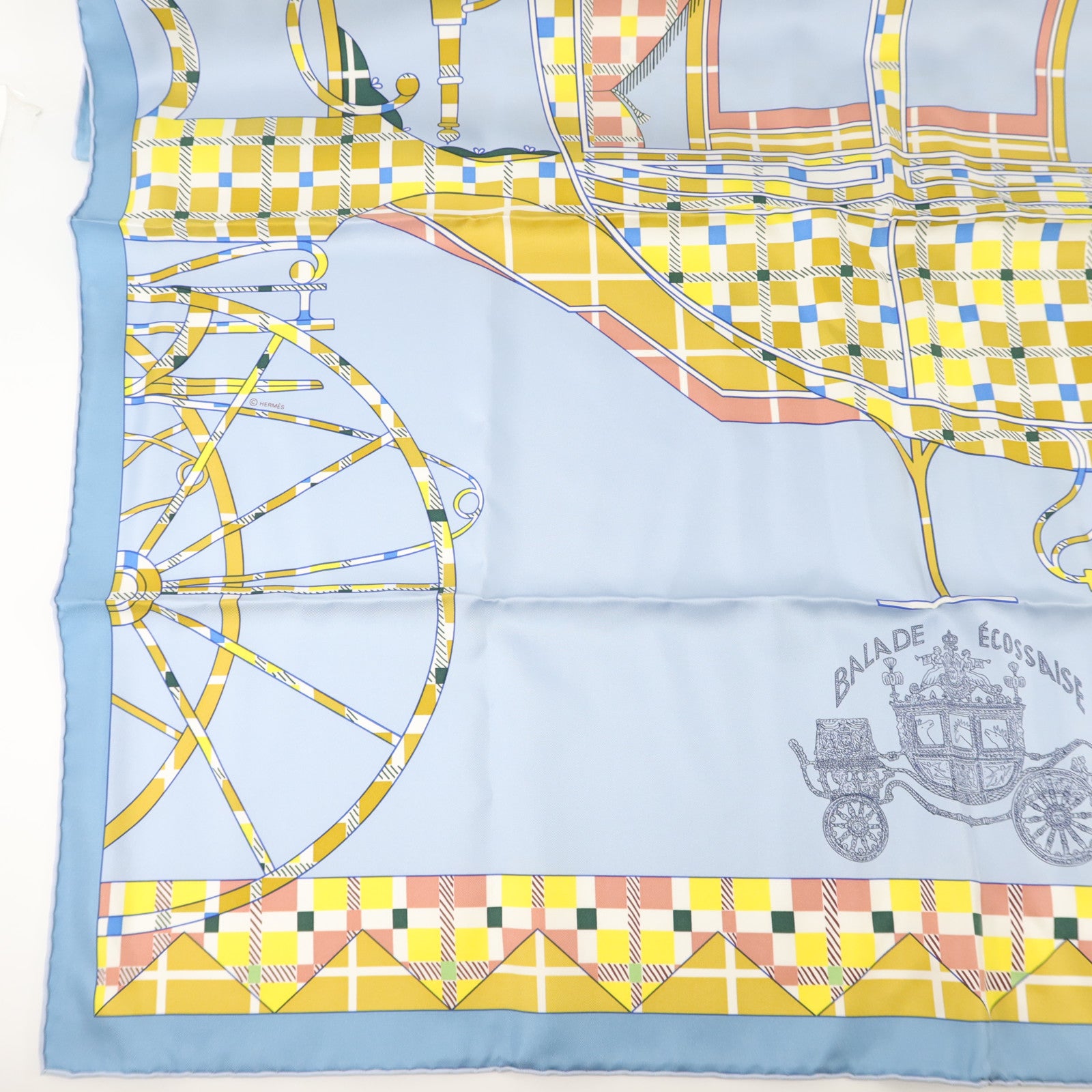 HERMES 絲質Scarf 90X90絲巾