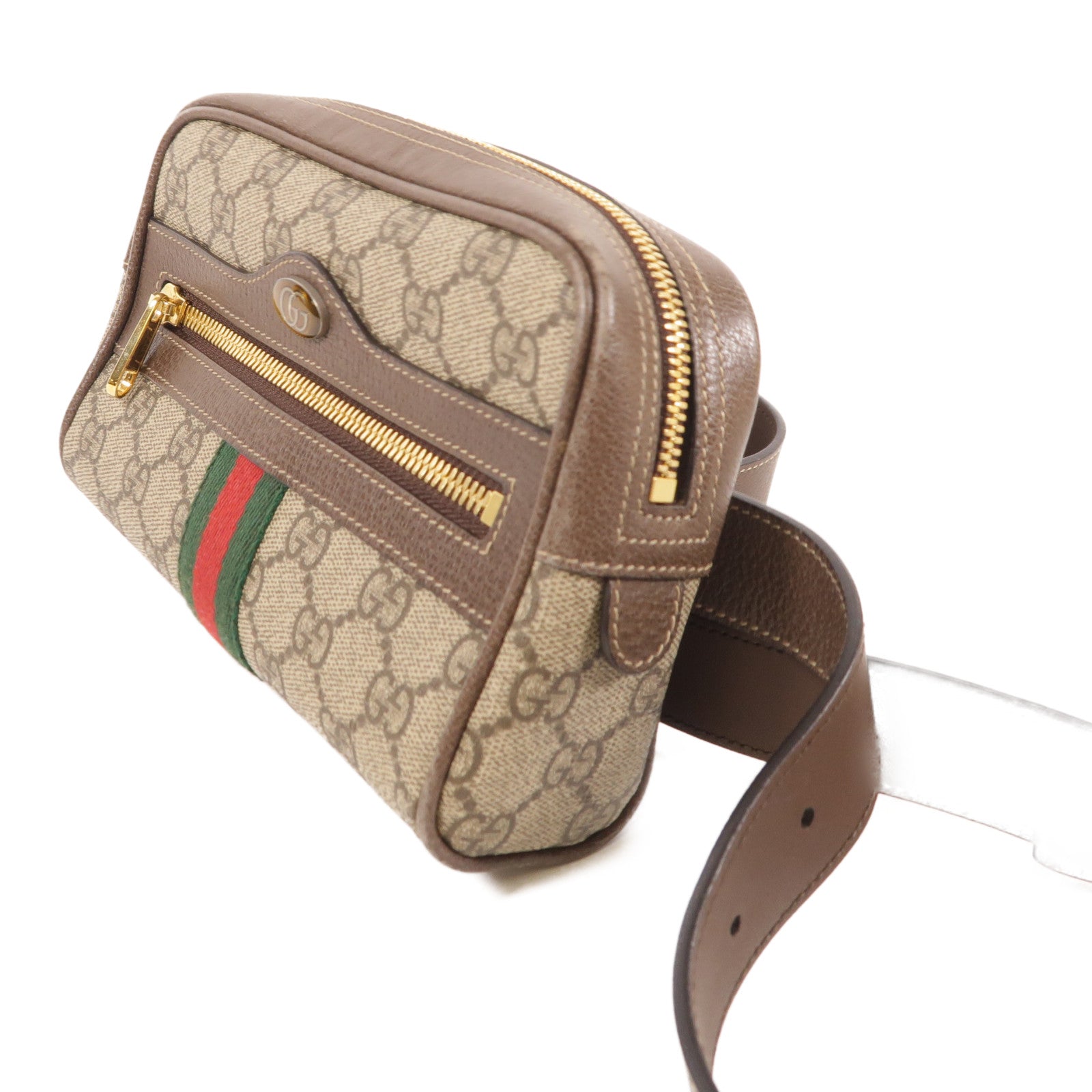 GUCCI 塗層帆布Ophidia Waist Bag金扣腰包