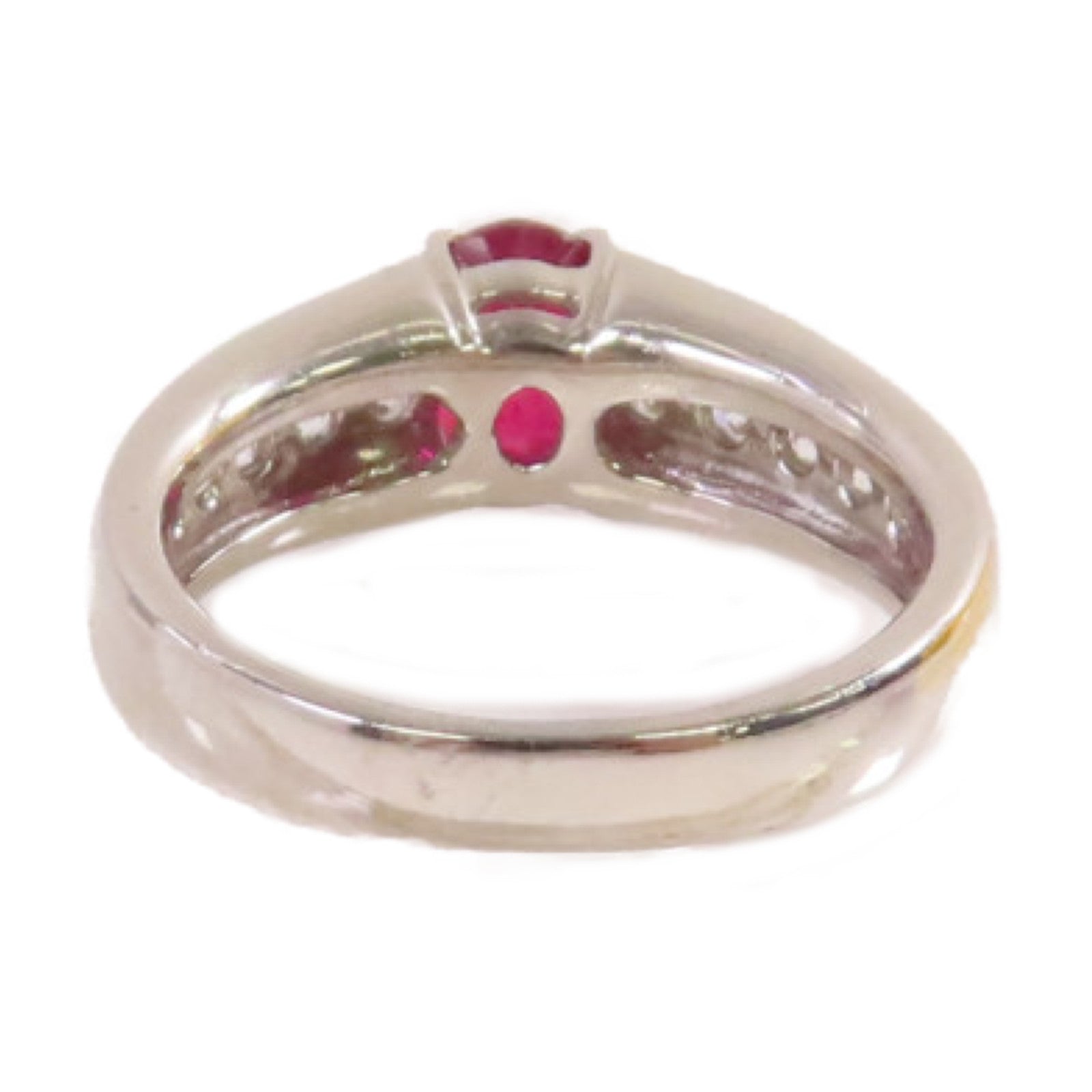 JEWELRY 【激減優惠】PT900鉑金/1.177ct紅寶石/0.35ct鑽石Ruby Diamond Ring戒指US#5.25