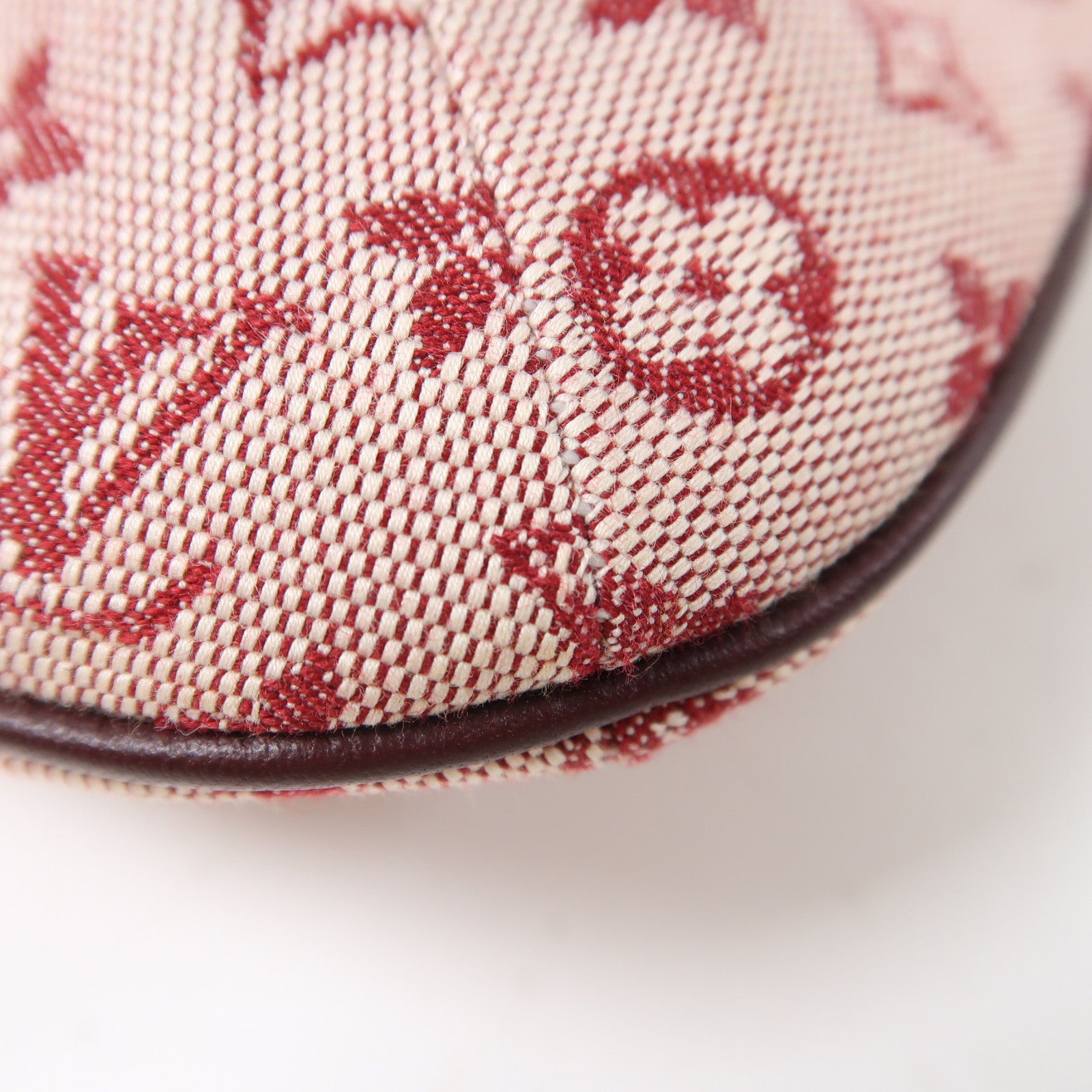 LOUIS VUITTON Monogram Mini Francoise金扣手挽肩背兩用袋紅色