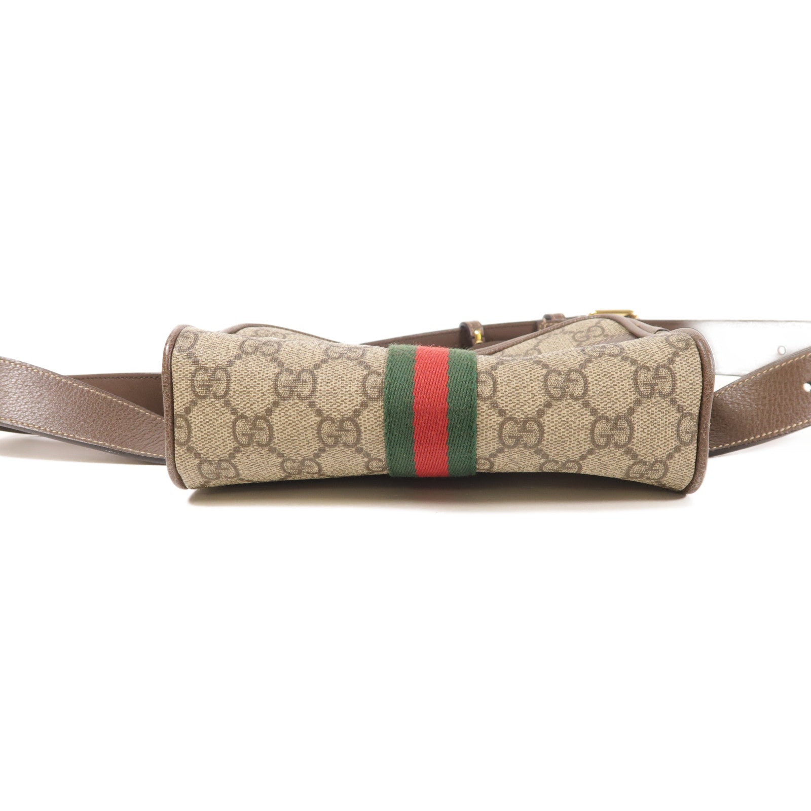 GUCCI GG Ophidia Waist Bag PVC coated canvas 517076 Brown