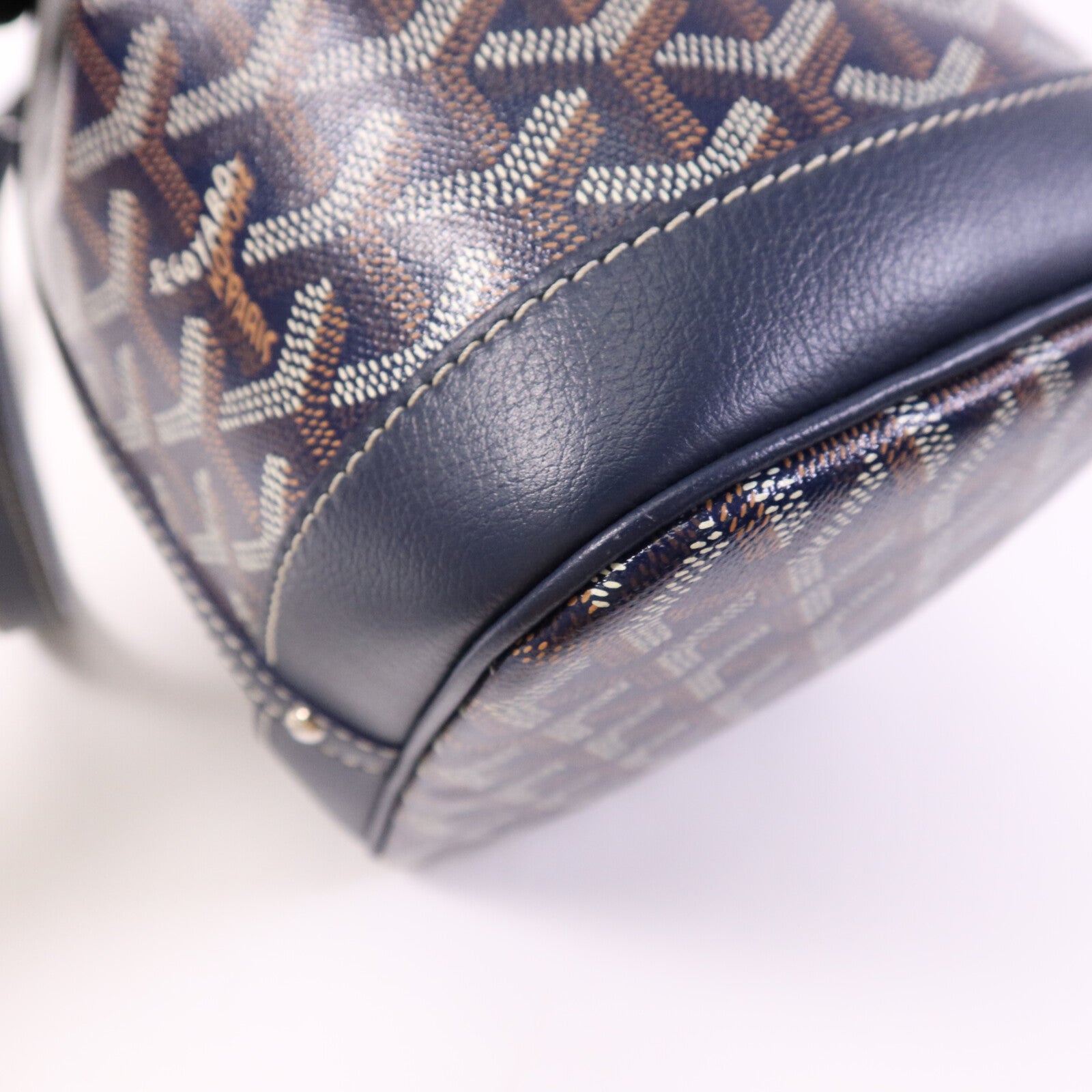 GOYARD 塗層帆布Petit Flot Bucket銀扣肩背袋