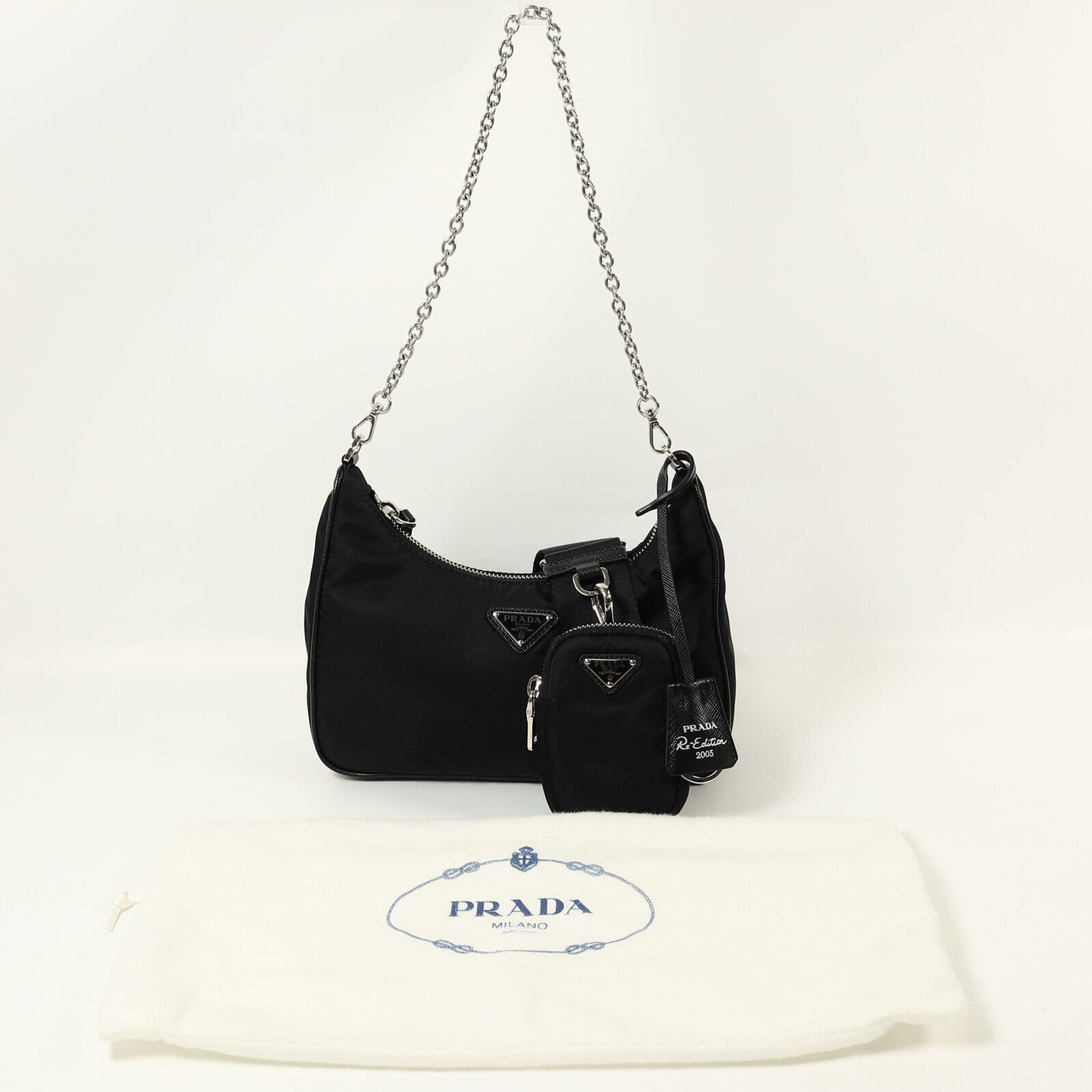 PRADA 尼龍Re-Edition 2005 Mini Bag肩背袋