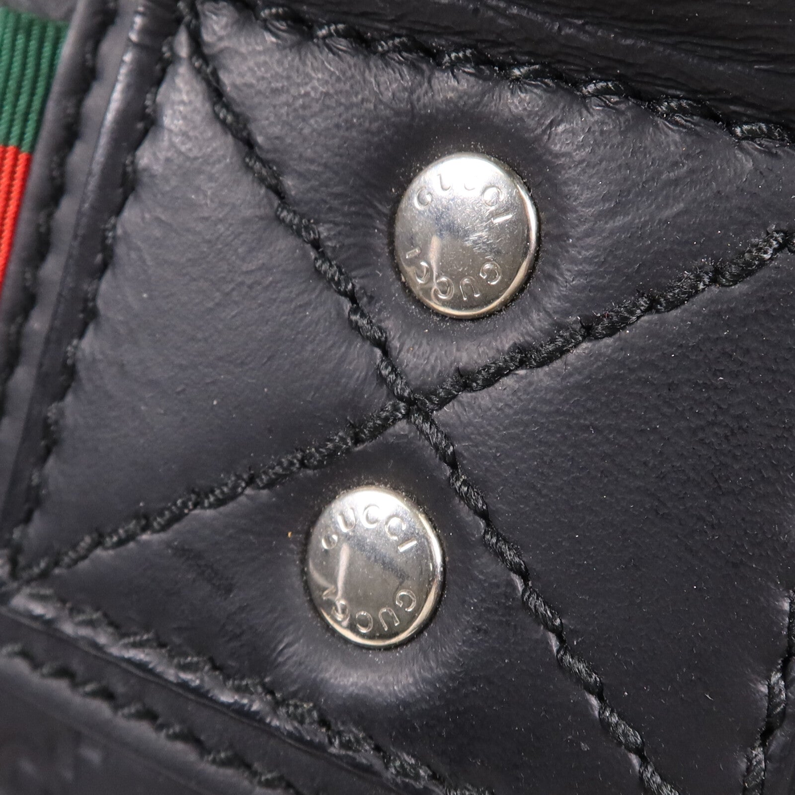 GUCCI 牛皮皮革Hand Bag銀扣手挽袋