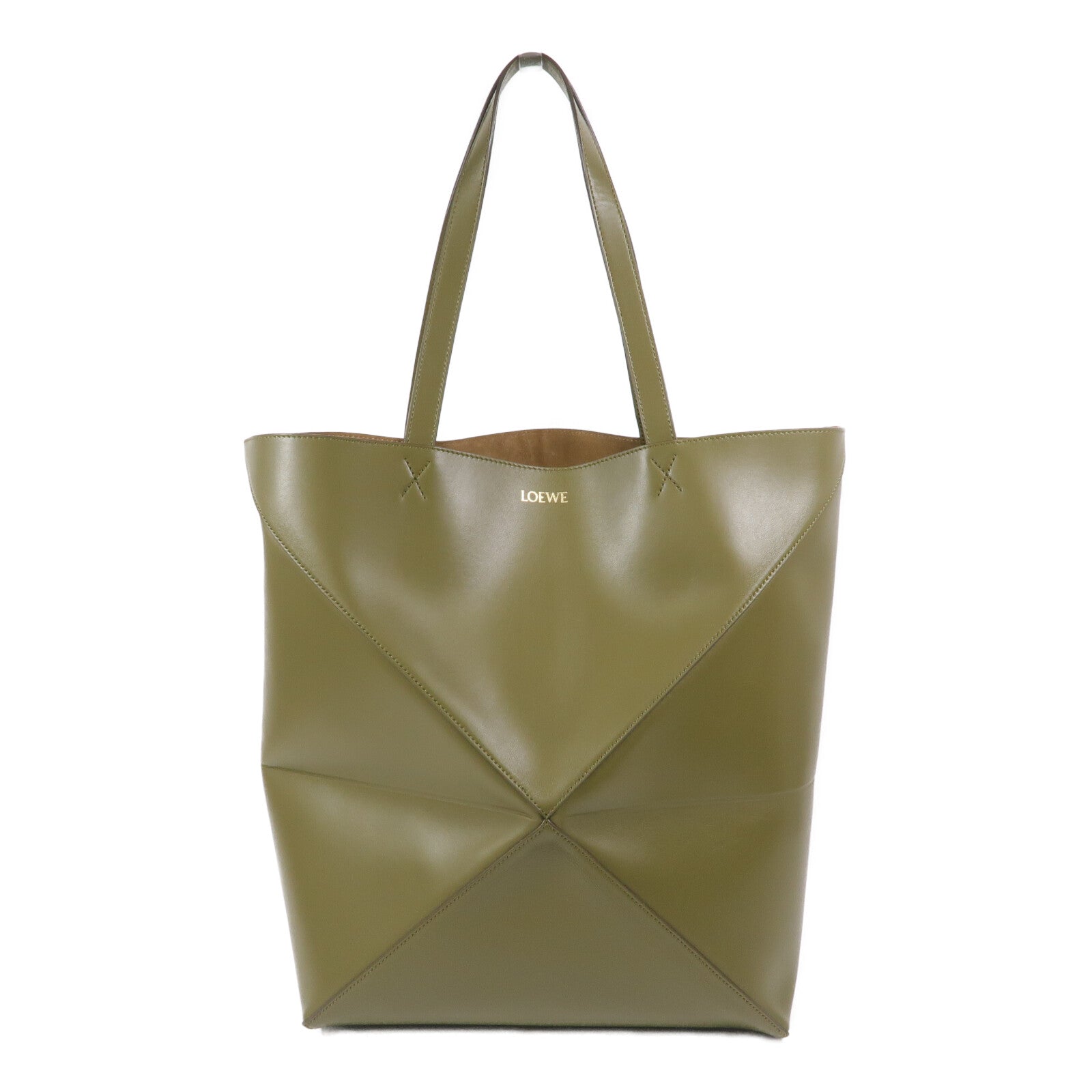 LOEWE 牛皮皮革Puzzle Fold Tote XL肩背袋